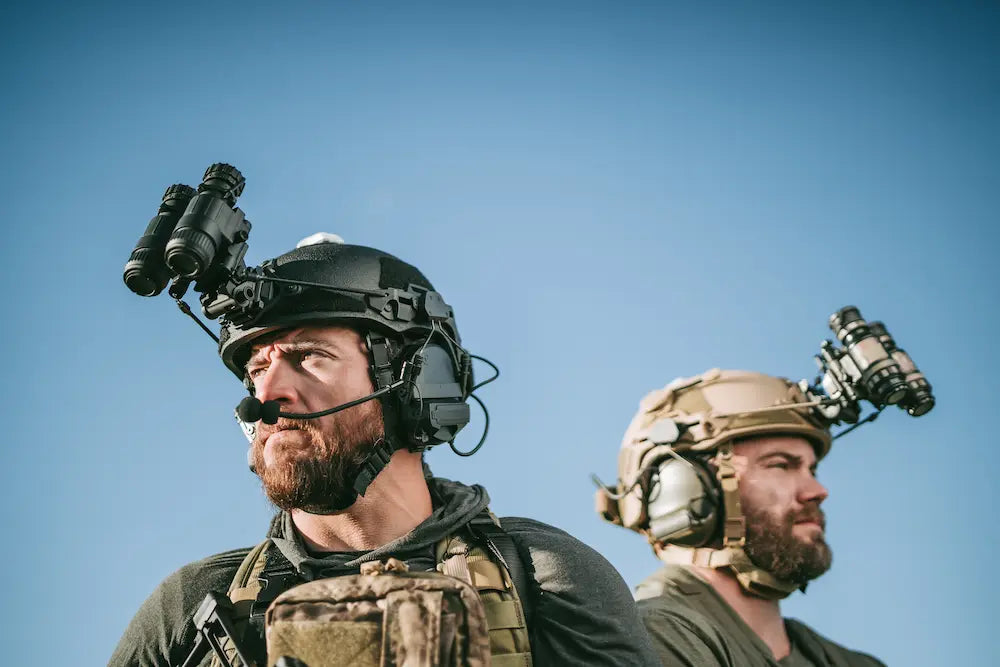 Lightweight ATE® Lite Ballistic Helmet by Hard Head Veterans, high-cut NIJ IIIA protection, shown in a side view.
