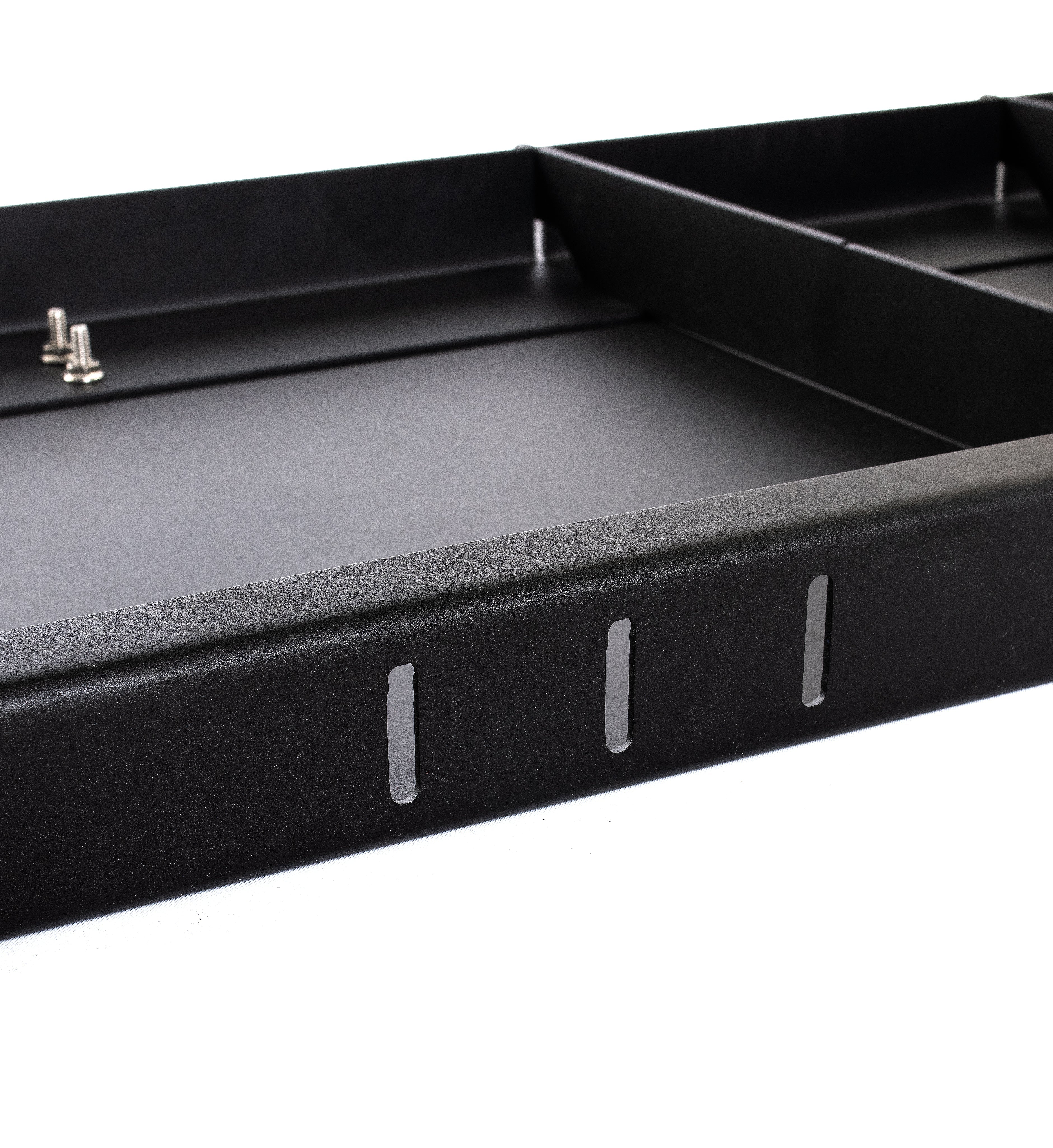 Sprinter headliner shelf from The Van Mart's VanSpeed DIY Collection, showcasing a sleek design for van interiors.