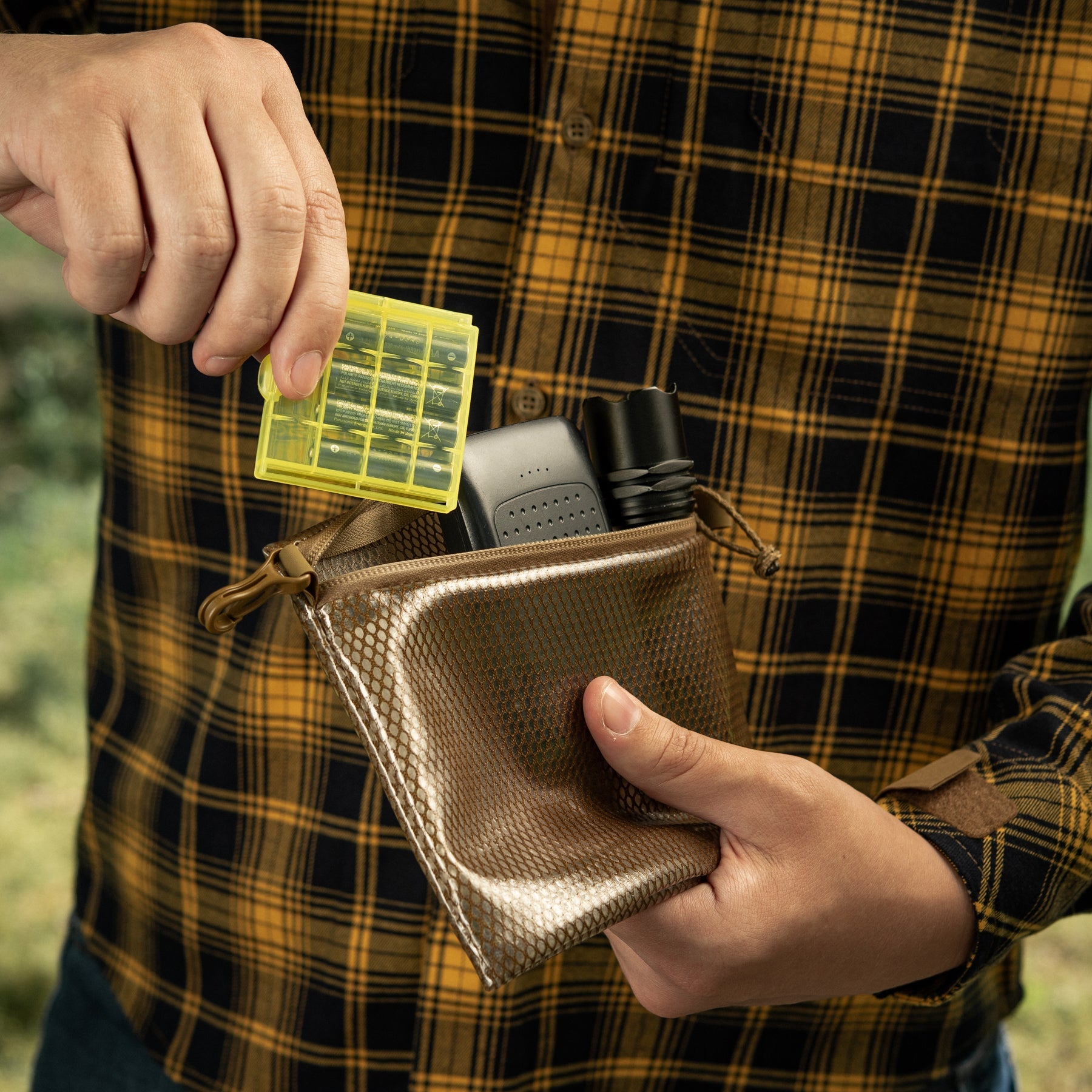 M-Tac Zip Pocket Organizer Set Elite featuring multiple compartments and a durable design for efficient organization.