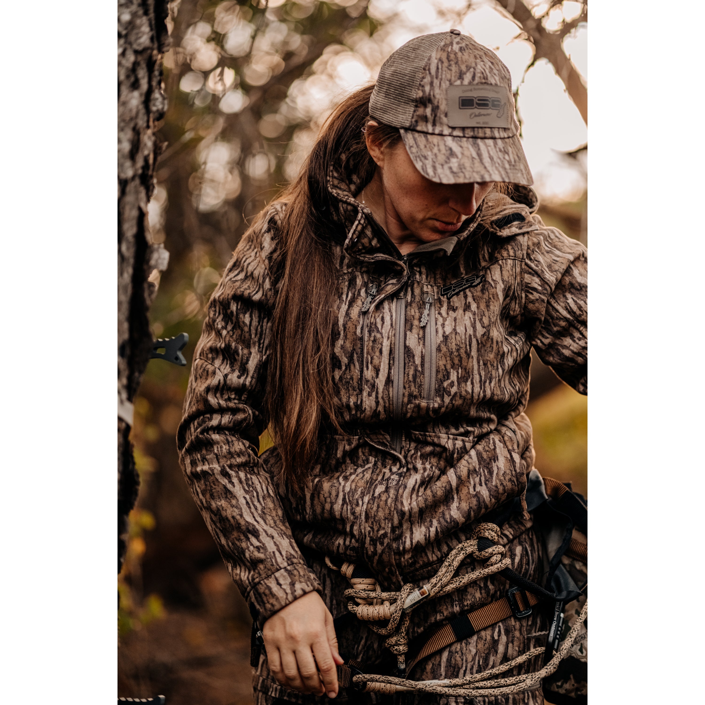 DSG OUTERWEAR Ava 3.0 Jacket displayed on a hanger with a smooth fabric finish and modern design.