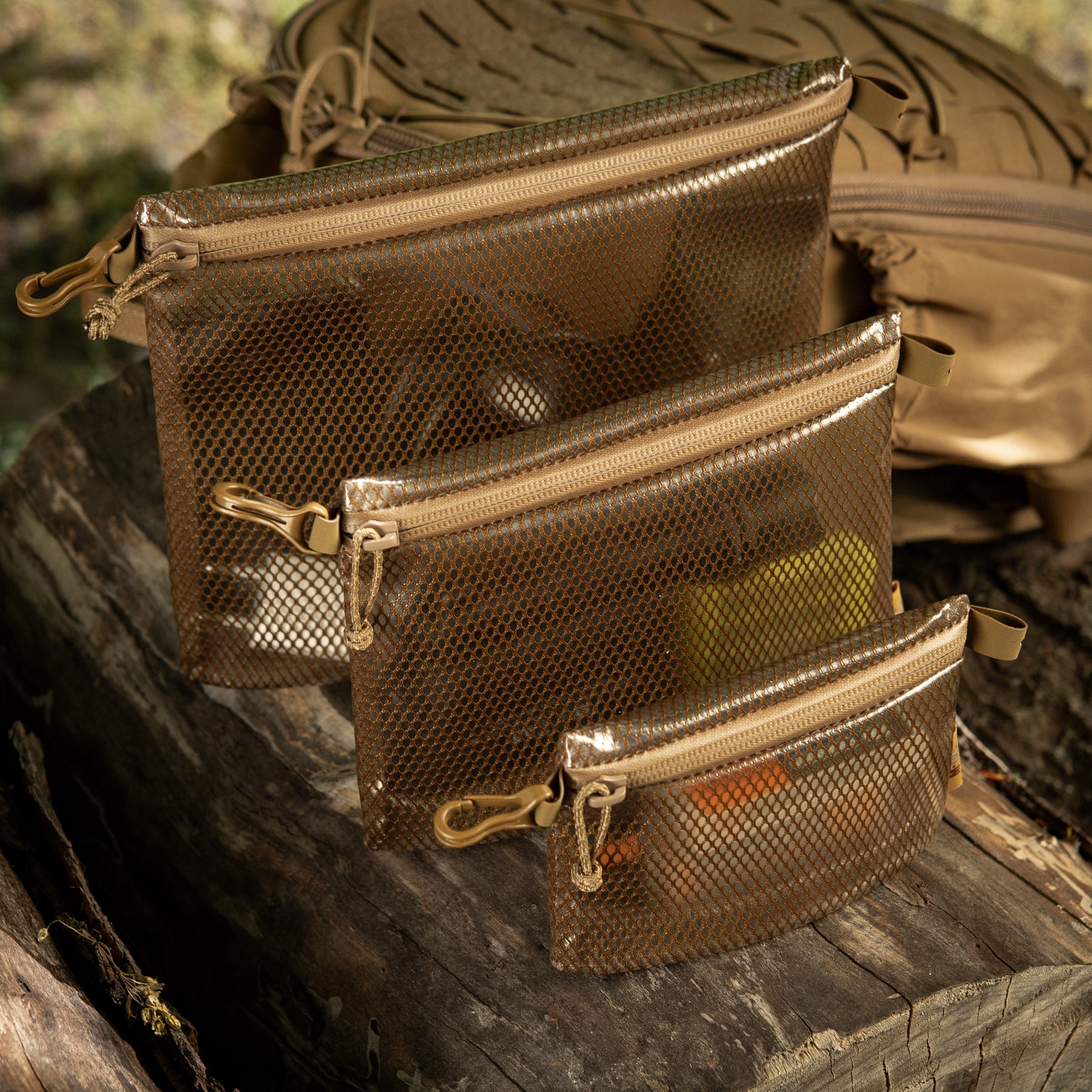 M-Tac Zip Pocket Organizer Set Elite featuring multiple pockets and compartments for efficient storage and organization.