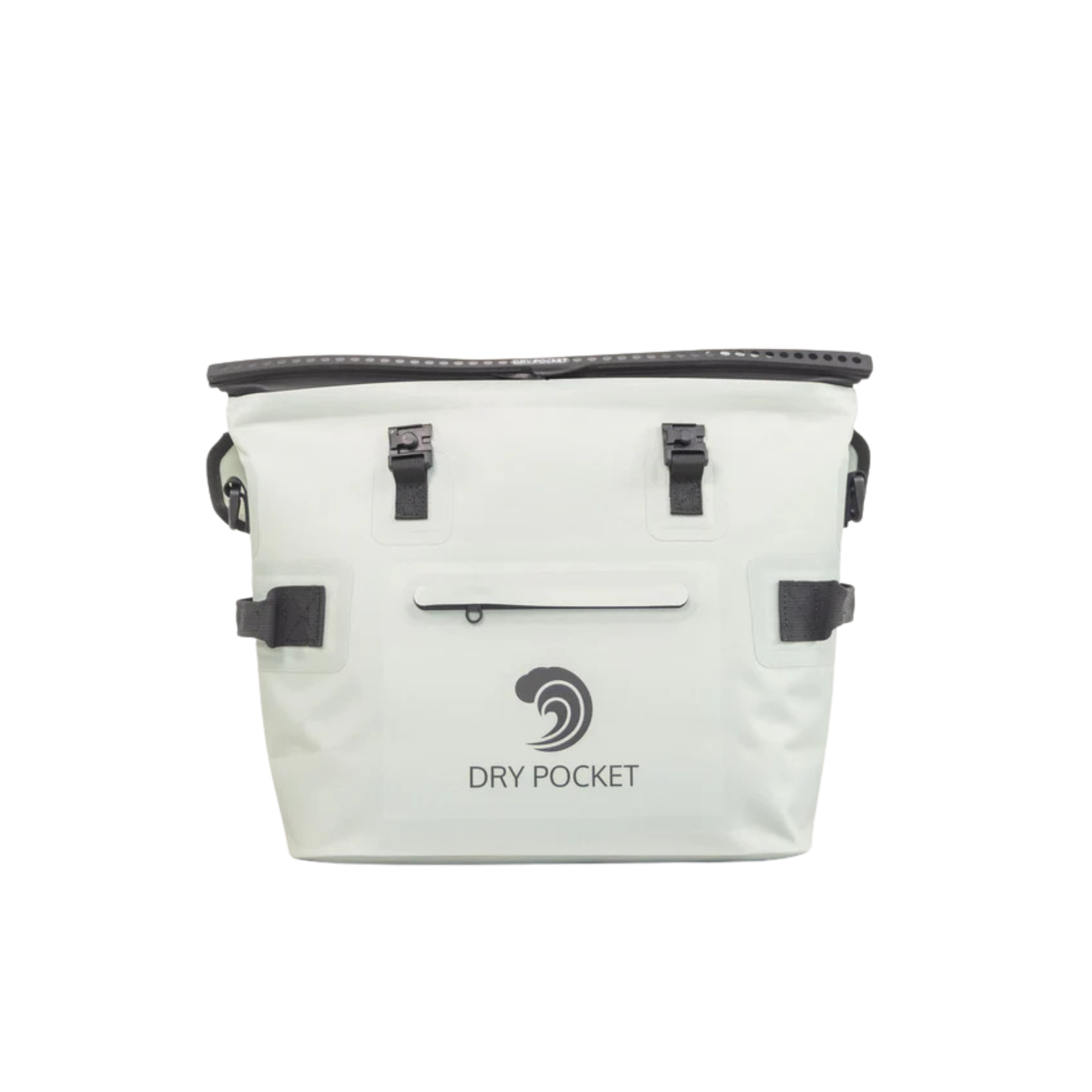 Waterproof floating cooler bag by Dry Pocket, featuring an auto sealing design for keeping drinks cold on the water.