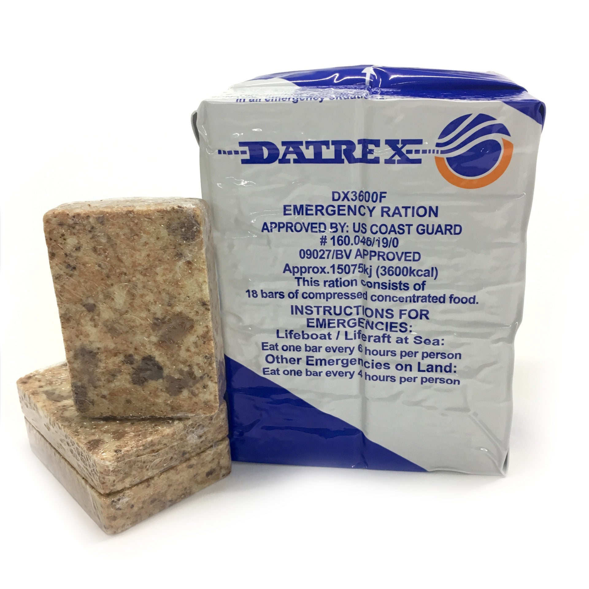 Datrex 3600 Calorie Emergency Food Bar from QuakeKits, compact survival food ration for emergency situations.