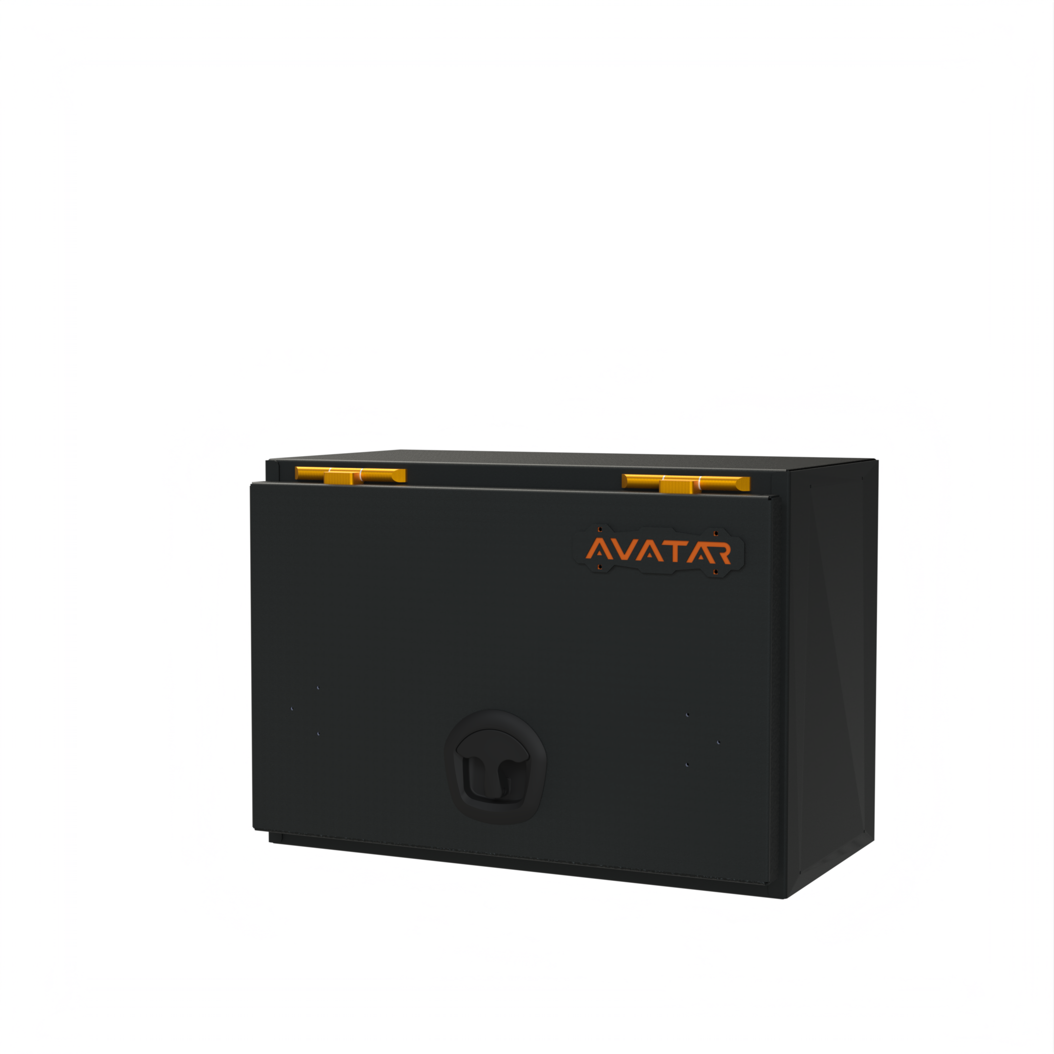 Closed Avatar Offroad Deka Box small rear door storage container for vehicle organization and secure gear storage.