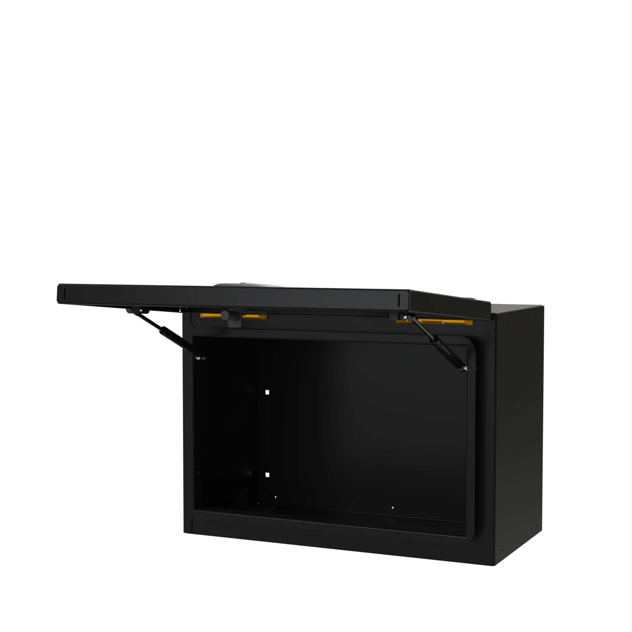 Open Avatar Offroad Deka Small Rear Door Storage Box showing interior compartments for organized tool and gear storage.