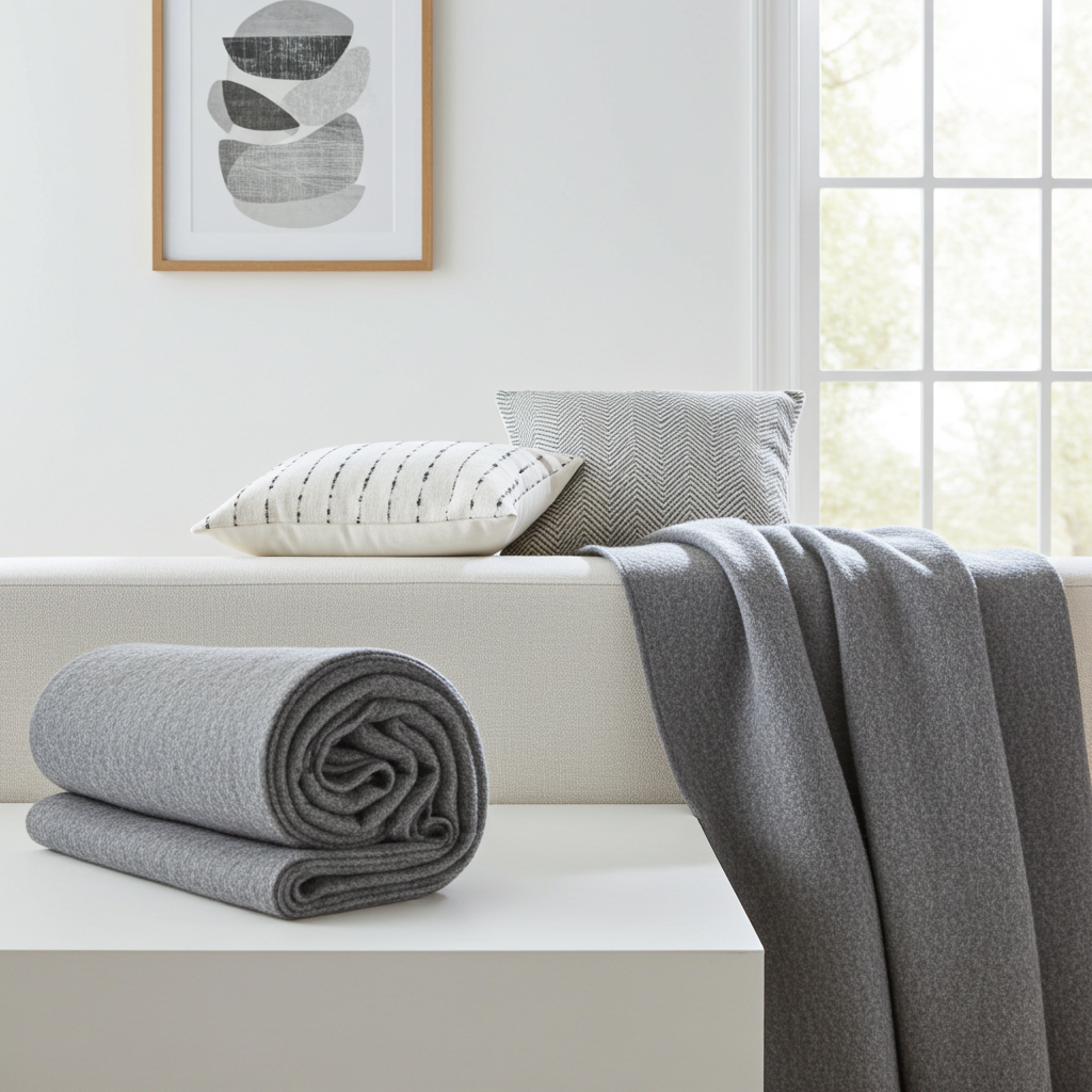 Cozy disaster relief wool blanket measuring 60” x 80” in a soft, warm texture for shelter and warmth during emergencies.