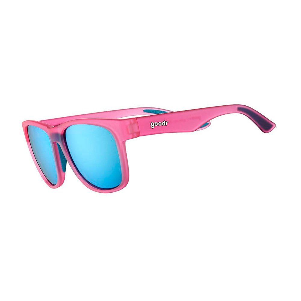 Rare Air Discs polarized sunglasses with flamingo and pistol design, featuring stylish accessories with vibrant frame details.