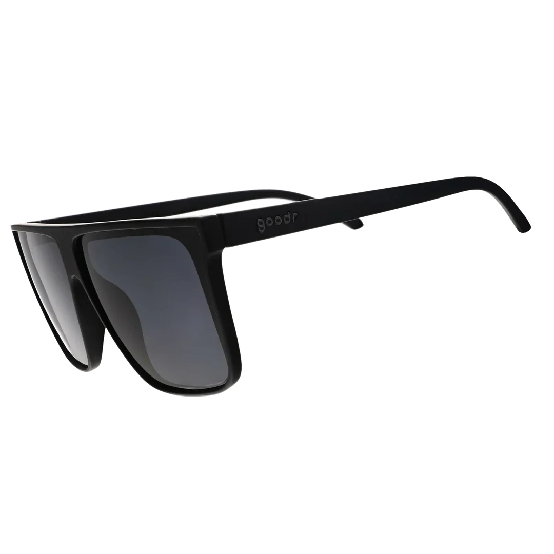 Rare Air Discs "Fashion Week Dropout" Fly G Premium Sunglasses with sleek black frame and tinted lenses.