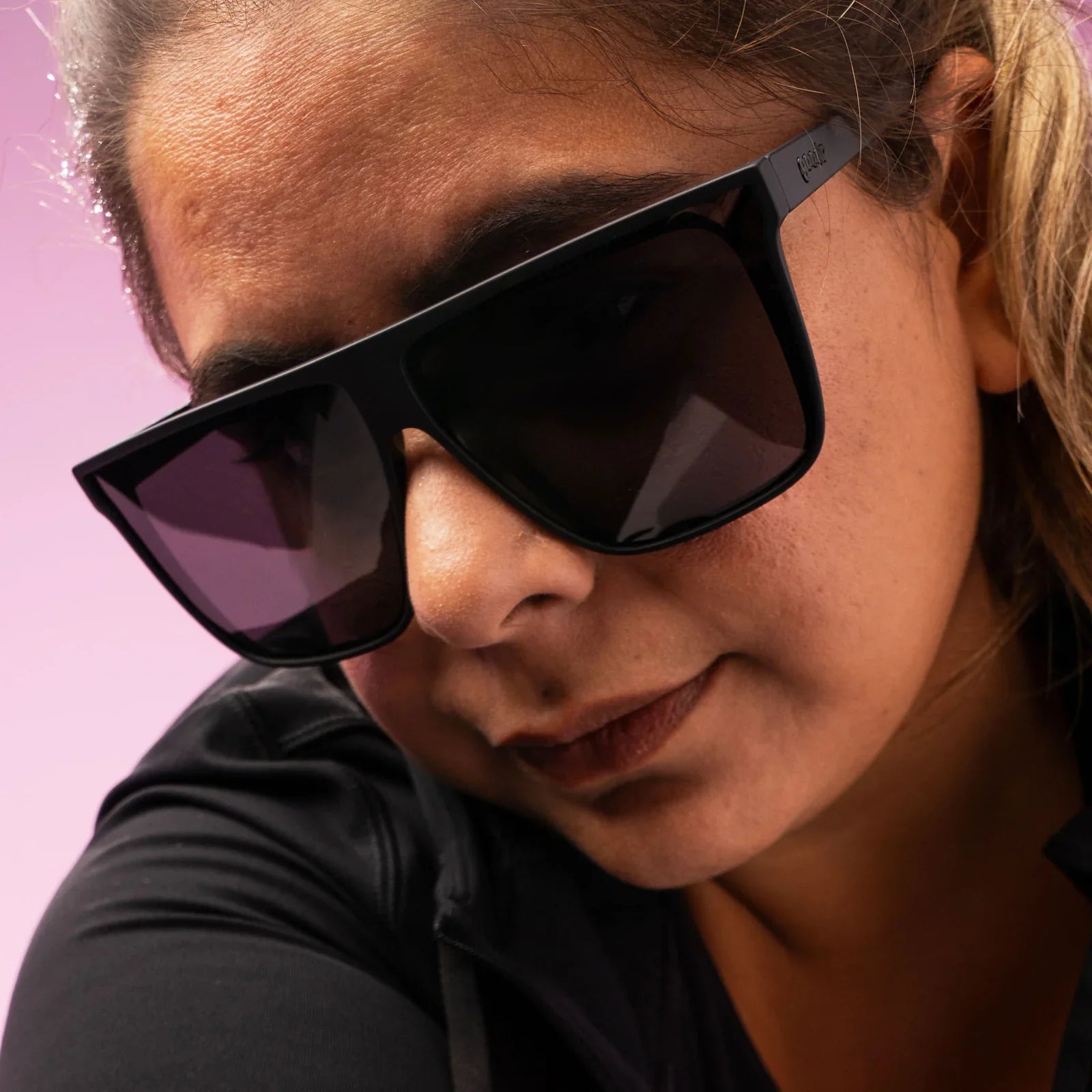 Rare Air Discs "Fashion Week Dropout” Fly G Premium Sunglasses with sleek black frames and tinted lenses.