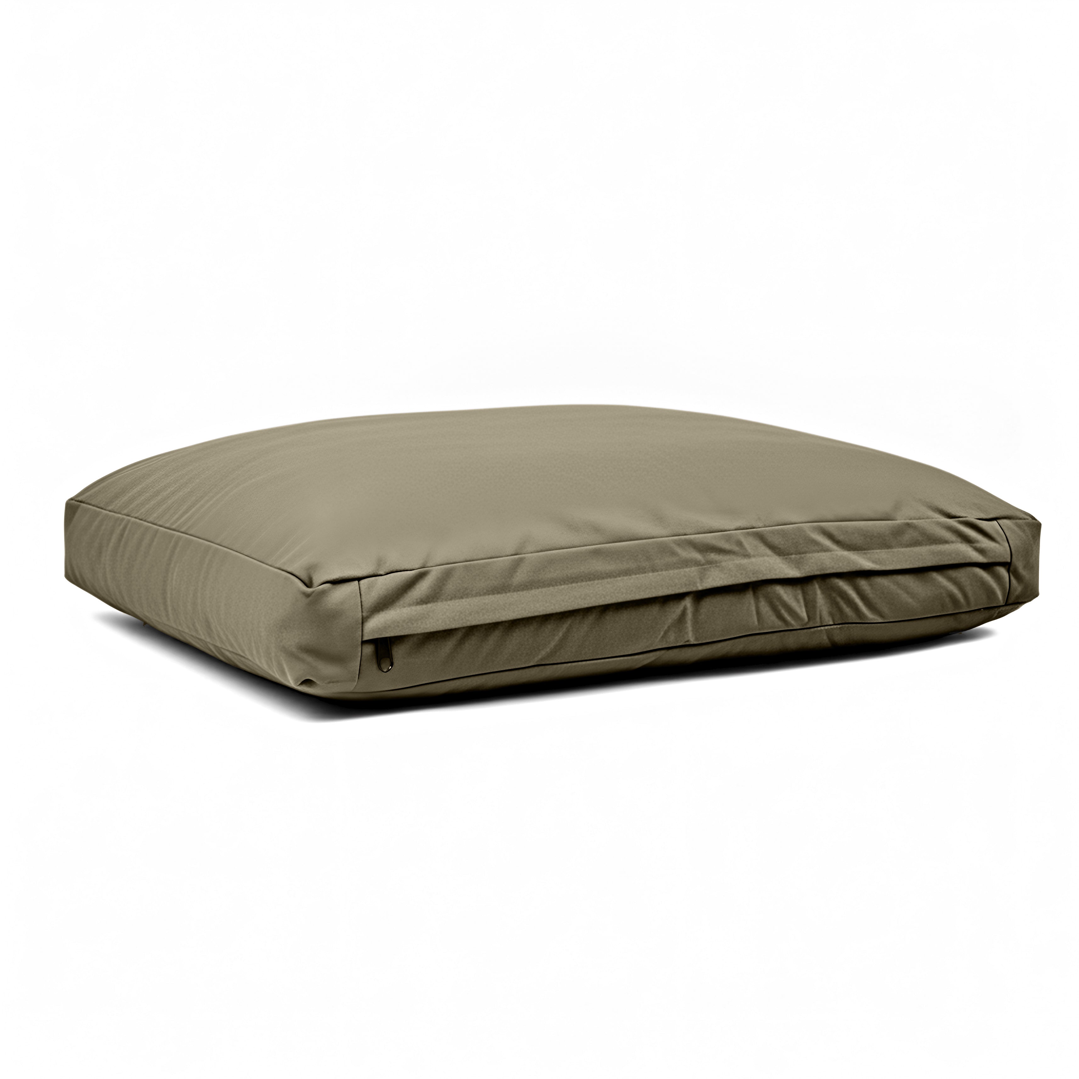 Dusty green pet dog bed by White Duck Outdoors with soft fabric and cushioned sides for comfort and rest.
