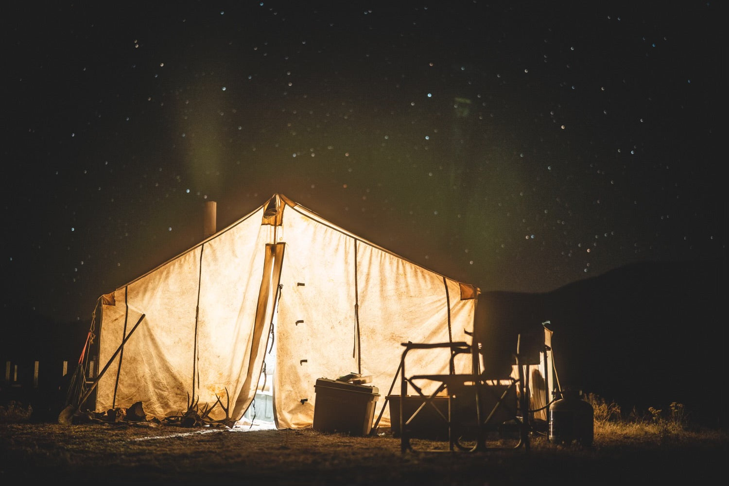 Backcountry Bundle with Last Light LLC lighting and charging devices, featuring portable lights and power banks for outdoor use.