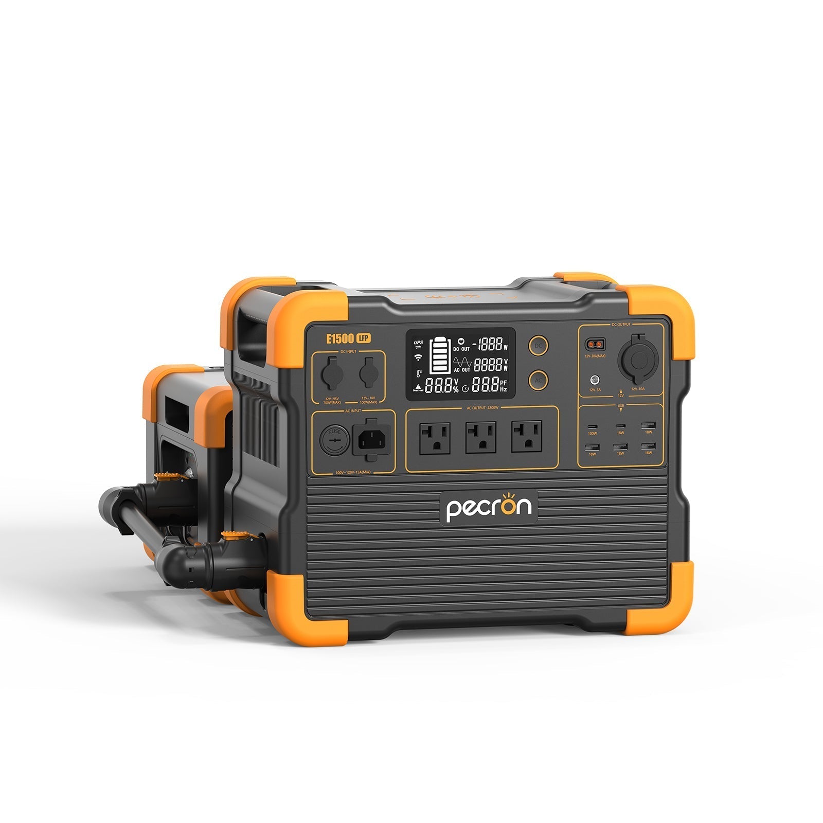 PECRON E1500LFP Expandable Portable Power Station 2200W 1536Wh - We The Collective