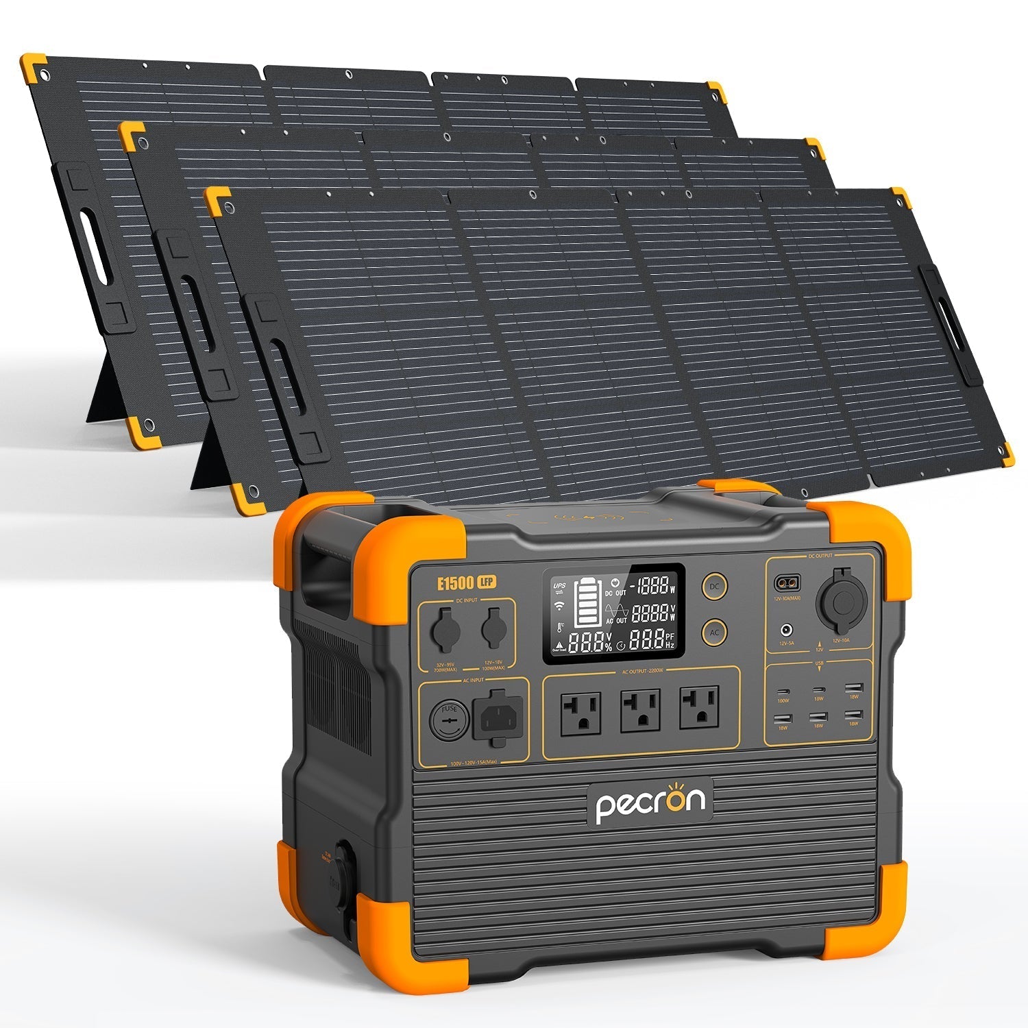 PECRON E1500LFP Expandable Portable Power Station 2200W 1536Wh - We The Collective