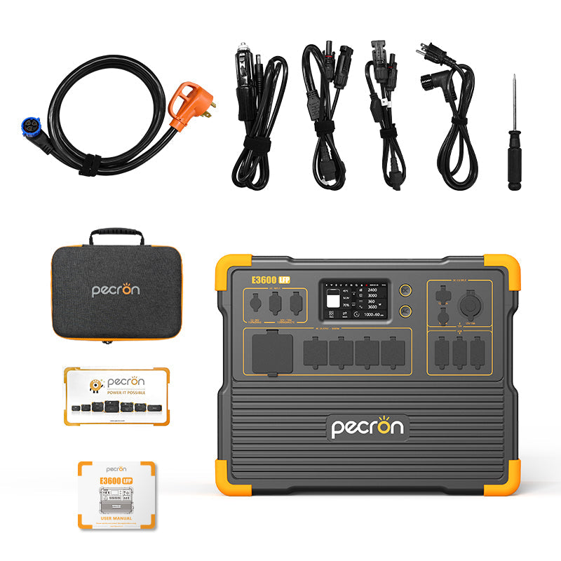 PECRON E3600LFP Portable Power Station 3600W 3072Wh - We The Collective