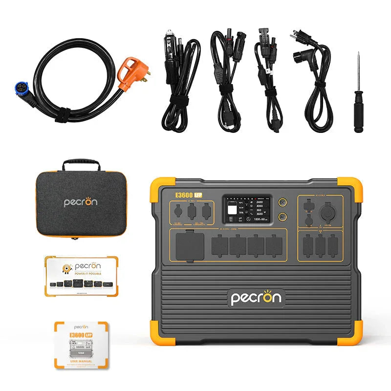 PECRON E3600LFP Portable Power Station 3600W 3072Wh - OVERLANDERS Outfitter