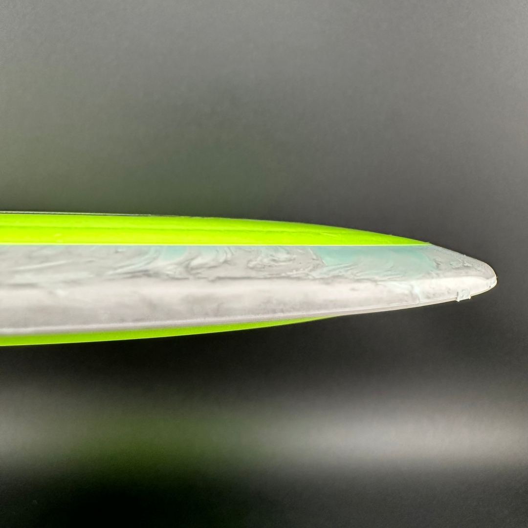 Rare Air Discs Fission Defy Crushin' Amanitas VIP 2.0 disc golf disc with vibrant graphics and professional design.
