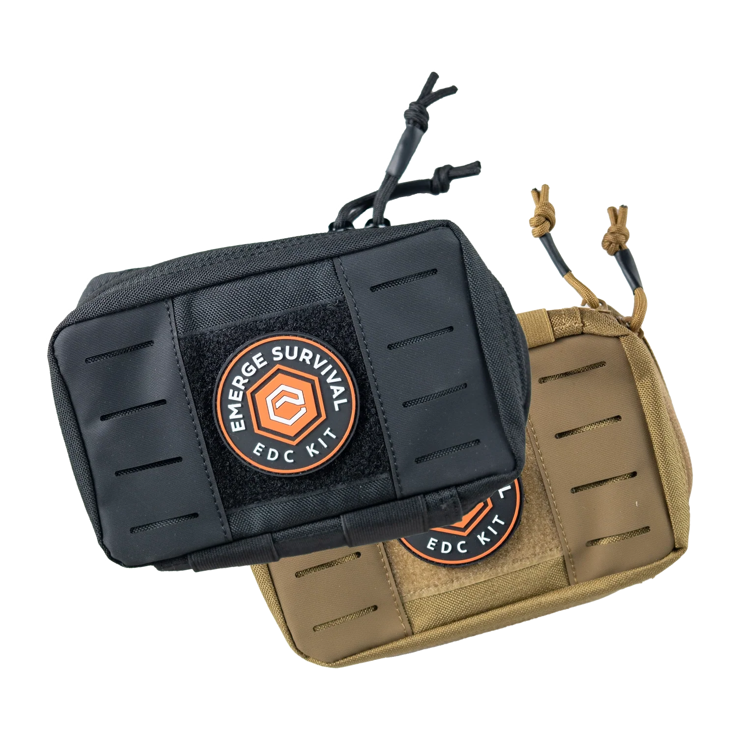 Emerge Survival EDC kit with multi-tool, flashlight, and compact essentials for everyday carry and survival preparedness.