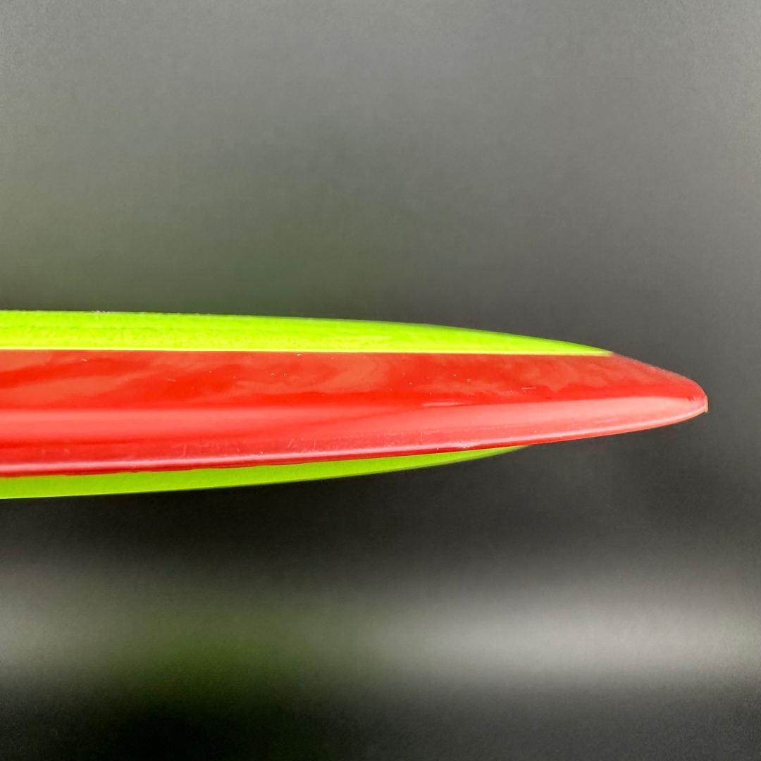 Fission Defy Crushin' Amanitas VIP 2.0 disc golf disc by Rare Air Discs, featuring vibrant graphic and aerodynamic design.