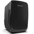 Black VYSN portable mini fridge cooler for home use, compact design with a sleek appearance and visible cooling vents.