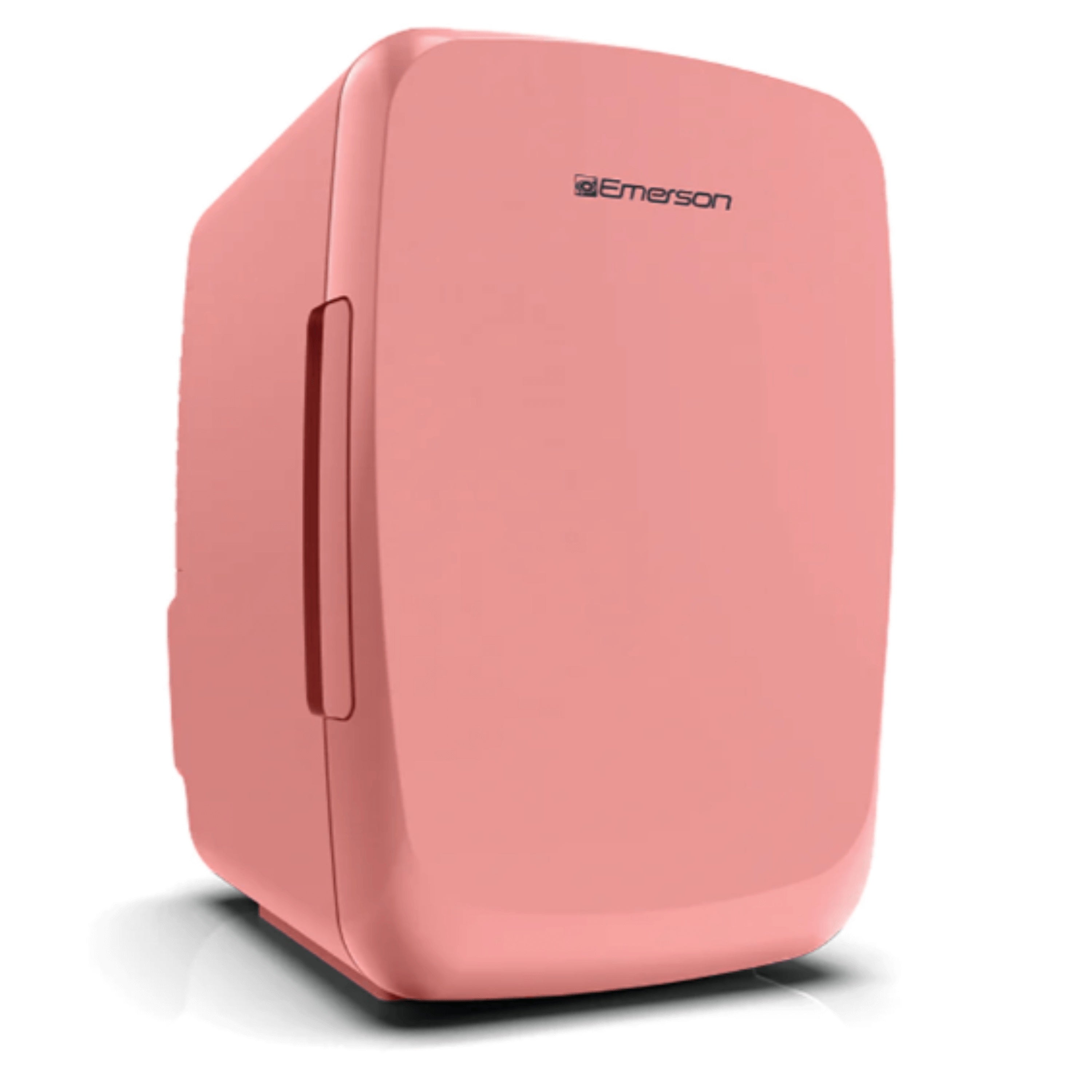 VYSN portable mini fridge cooler in pink, compact home and garden appliance for cooling beverages and snacks.