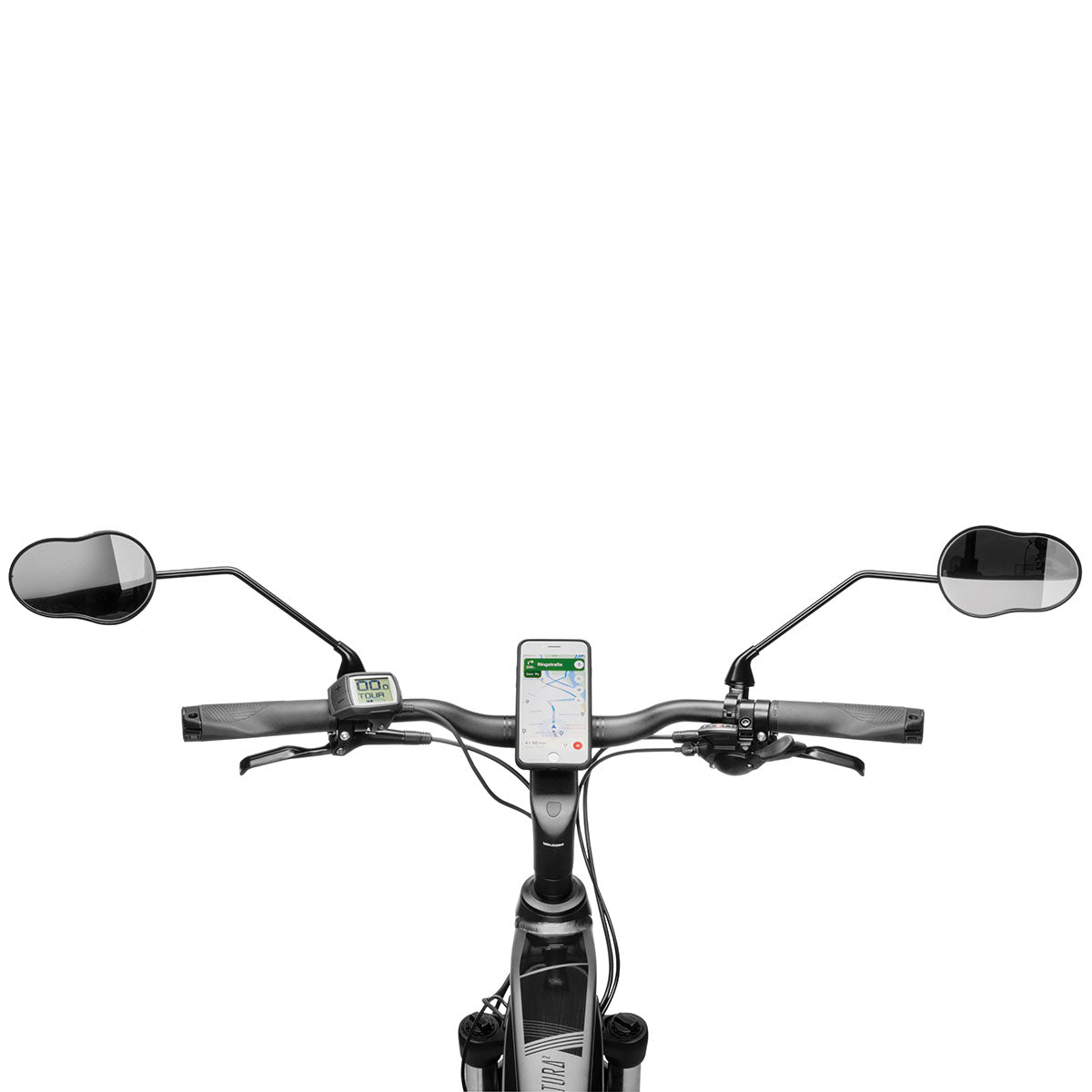 Ergotec Mirror M-99LV (Longarm, Big Mirror, Right-Side Installation | Black Sandblasted) - OVERLANDERS Outfitter