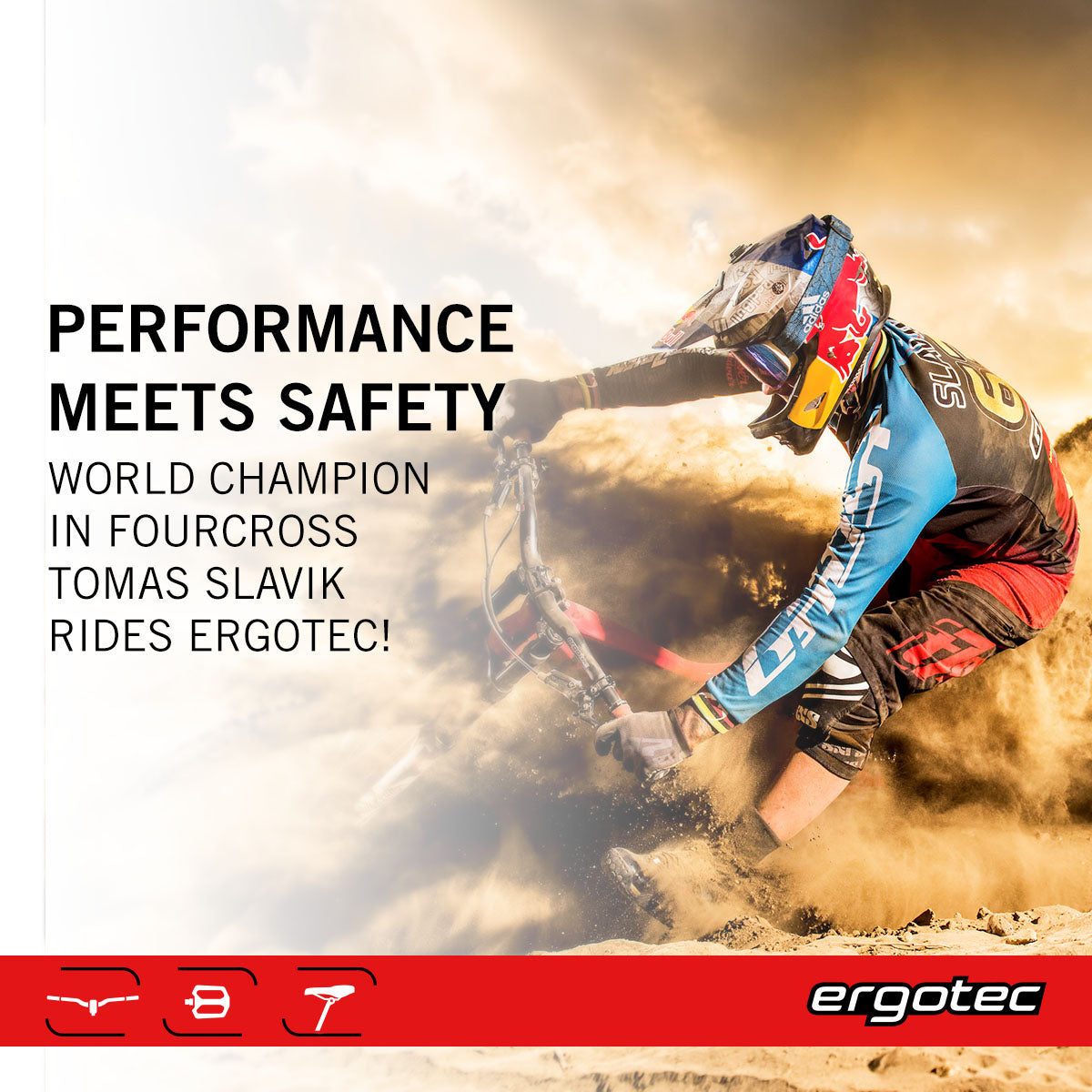 Ergotec - Saddle Comfort L (265 x 206 / 430g | Black / Brown) - OVERLANDERS Outfitter