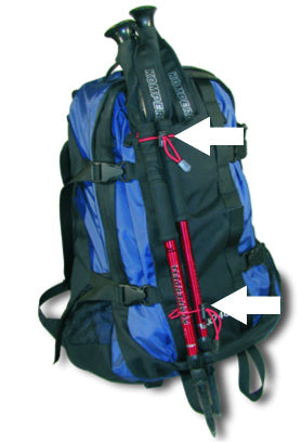 Umbrella Holder-Set – Universal, Weatherproof Mount for Trekking Umbrellas or Poles | Easily Attaches to Backpack Straps for Hands-Free Hiking and Outdoor Adventures - OVERLANDERS Outfitter