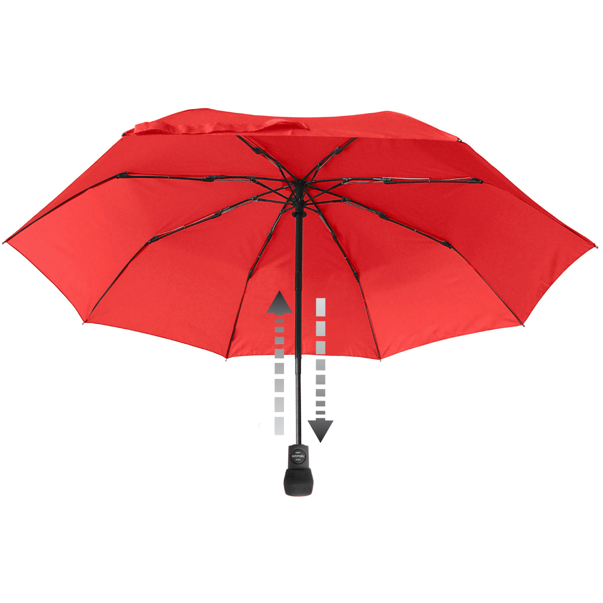 EuroSCHIRM USA Light Trek automatic hiking umbrella with windproof frame, floating compass, and backpack case in a compact, lightweight design.