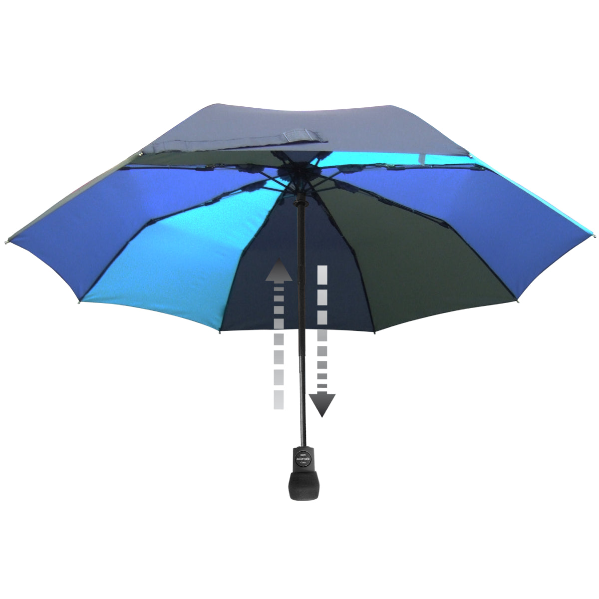 EuroSCHIRM USA Light Trek automatic hiking umbrella with windproof frame, compass, and carrying case, designed for outdoor durability.