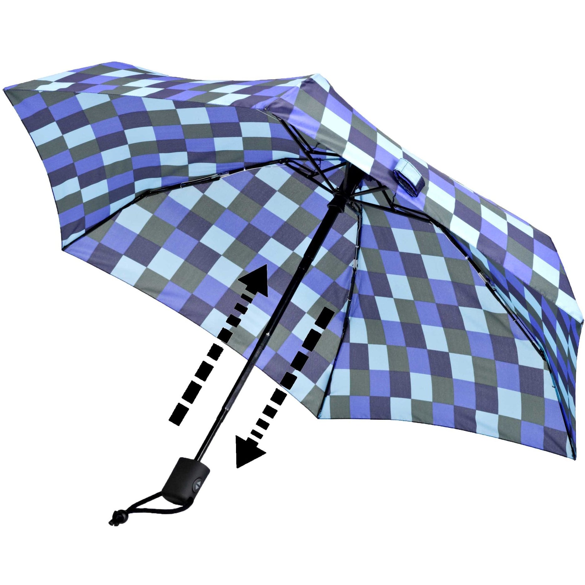 Dainty Automatic Trekking Umbrella – Ultra-Compact, Automatic Open/Close, Windproof Metal & Fiberglass Frame, Tear-Resistant Travel Canopy - OVERLANDERS Outfitter