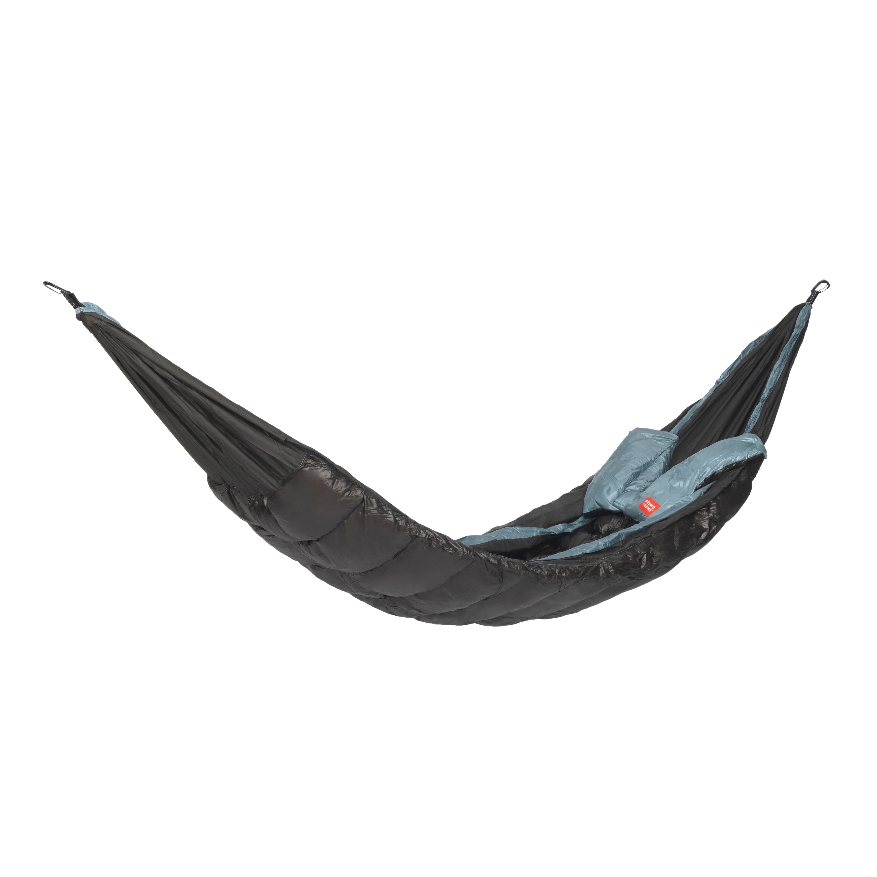 GrandTrunk Evolution 20 Down Sleeping Bag Hammock, outdoor hammock with down insulation and sturdy fabric for camping comfort.