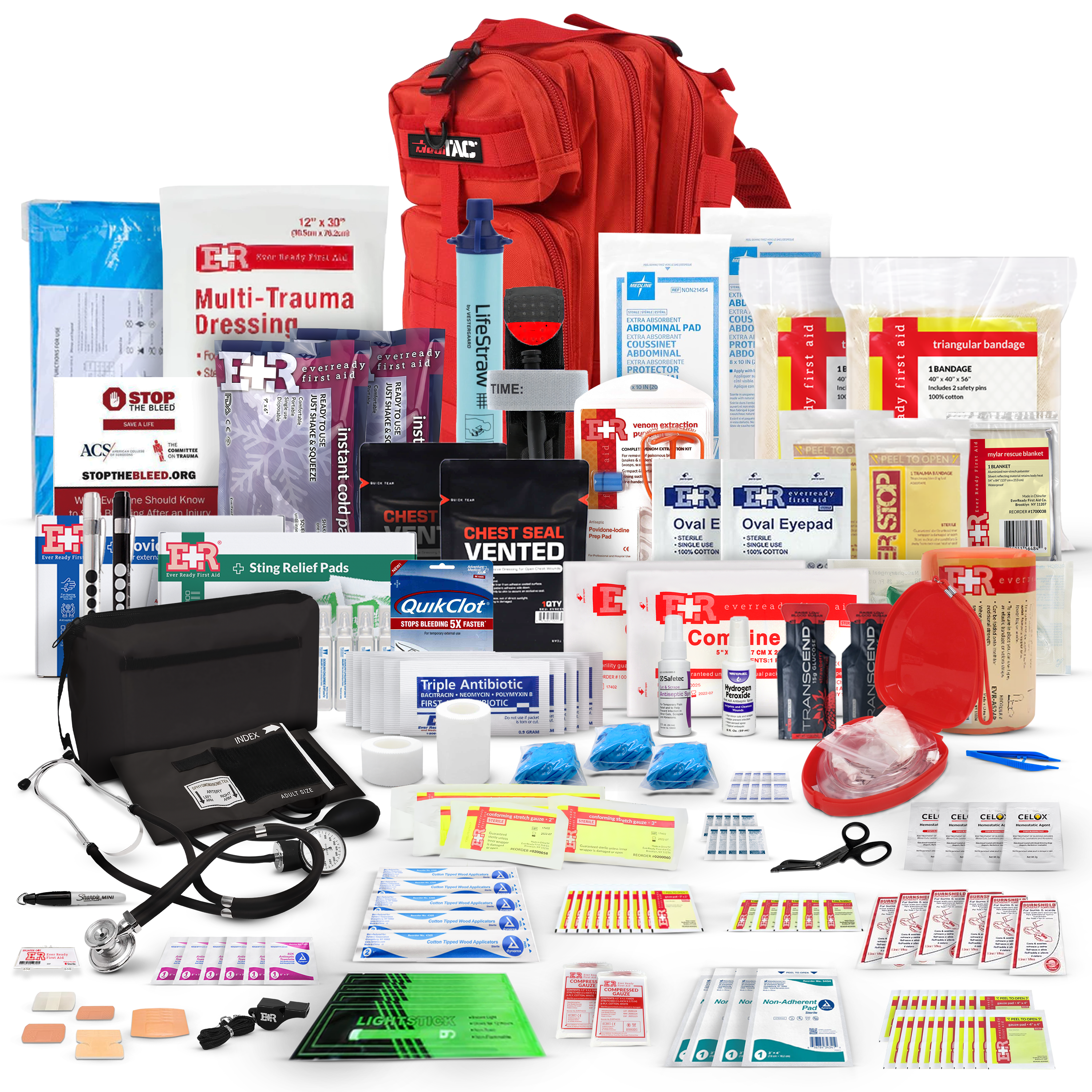 Fully Stocked Rucksack Assault Trauma Tactical IFAK Kit - We The Collective