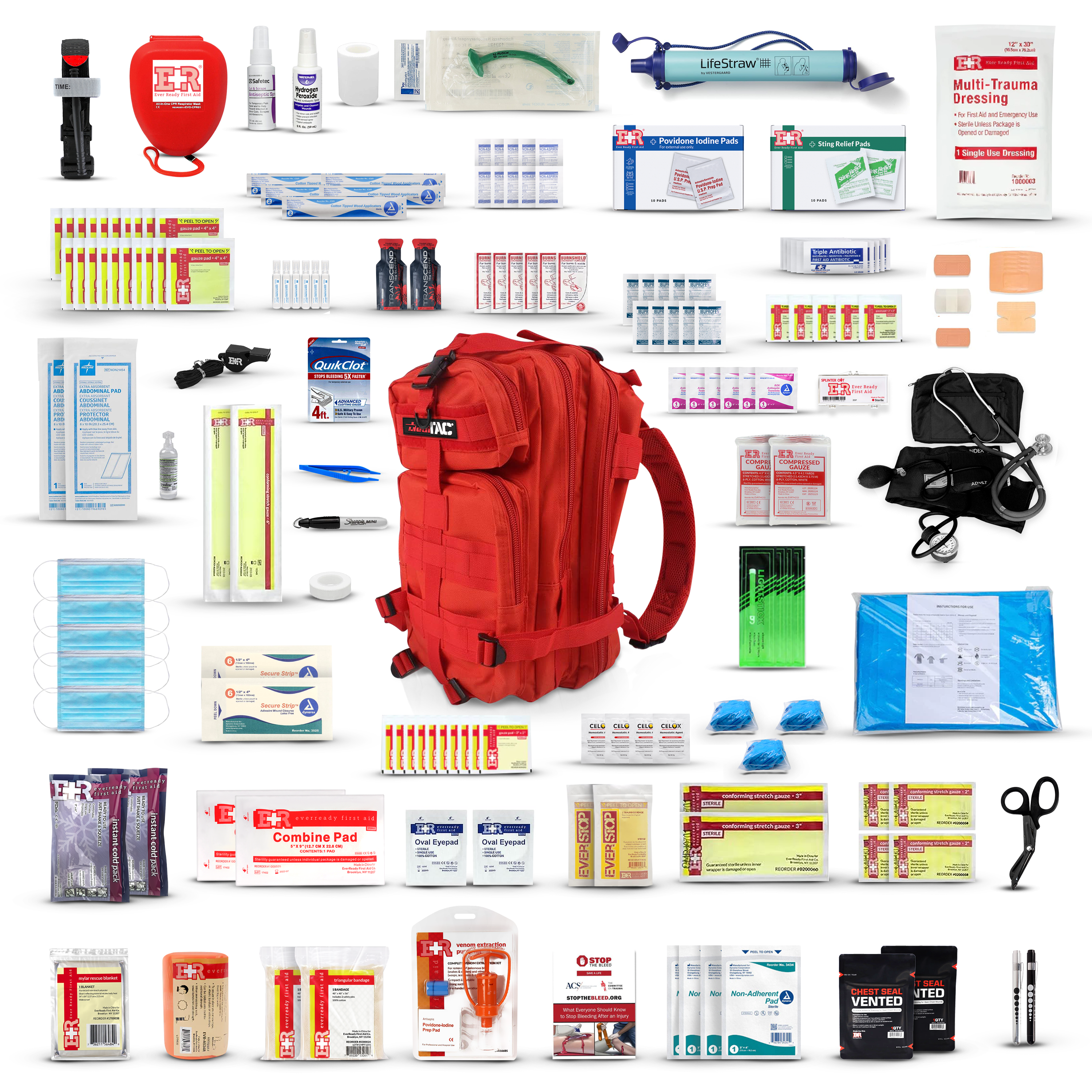 Fully Stocked Rucksack Assault Trauma Tactical IFAK Kit - We The Collective