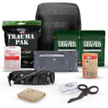 MediTac Kits industrial first aid kit with trauma pak, chest seal, and tourniquet for emergency medical response.