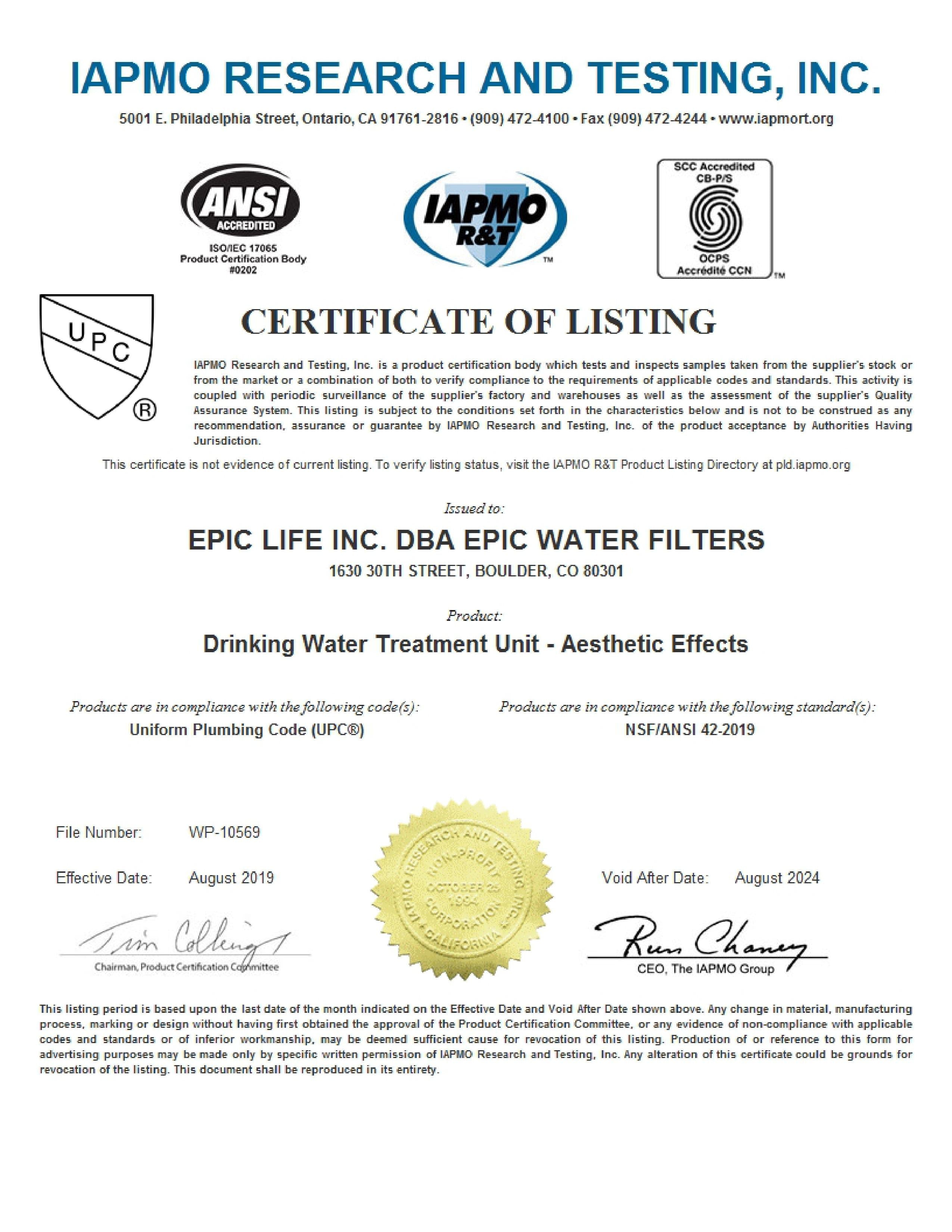 Epic Smart Shield Replacement Filter - OVERLANDERS Outfitter