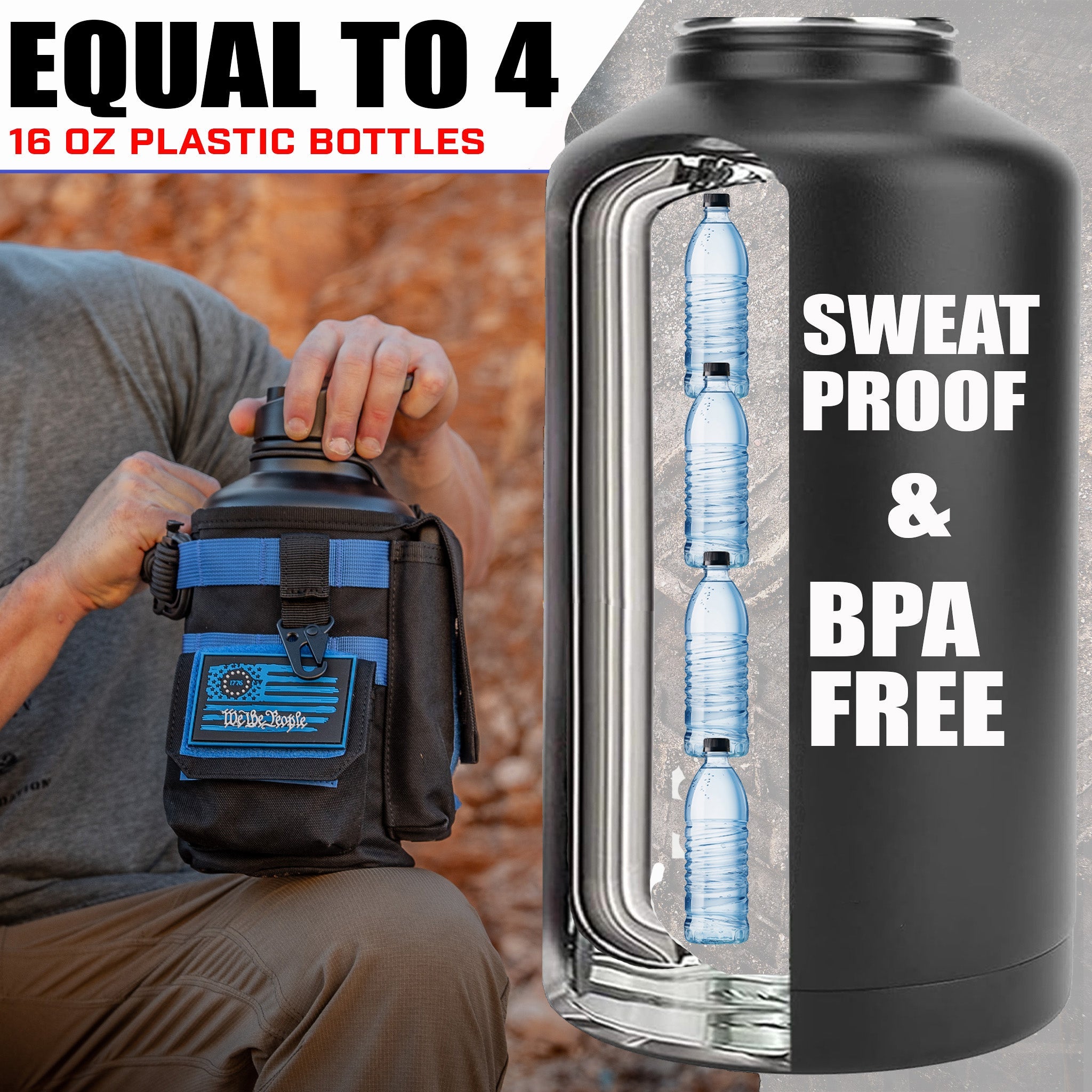 64oz Battle Bottle Water Bottles - We The Collective