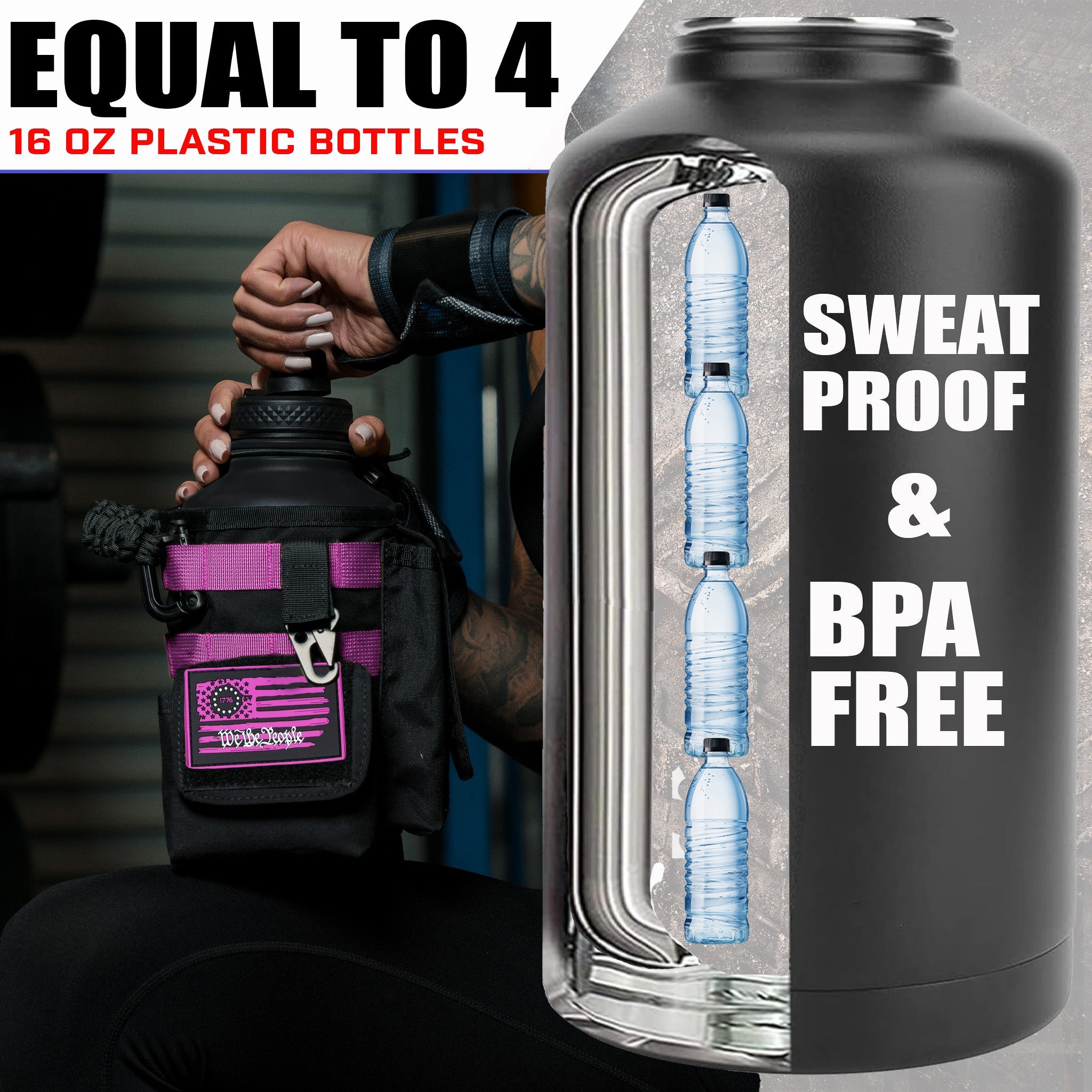 64oz Battle Bottle Water Bottles - We The Collective