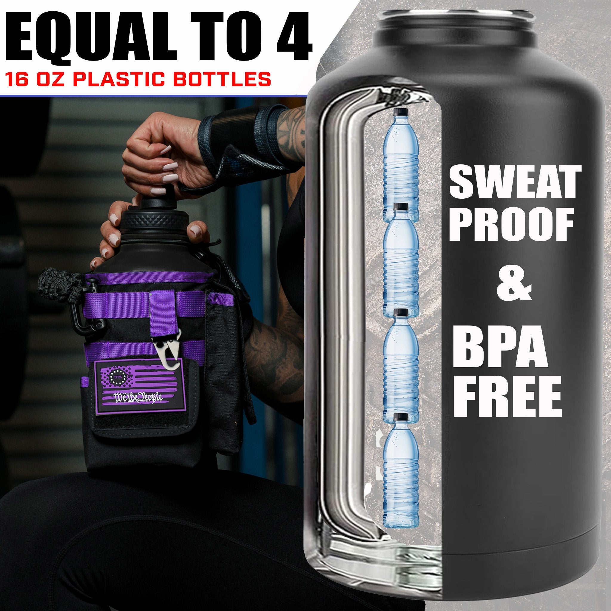 64oz Battle Bottle Water Bottles - We The Collective