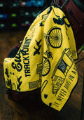 ParWestGolf Eugene Track Town USA towel featuring vibrant athletic design and soft terry cloth fabric for sports accessories.