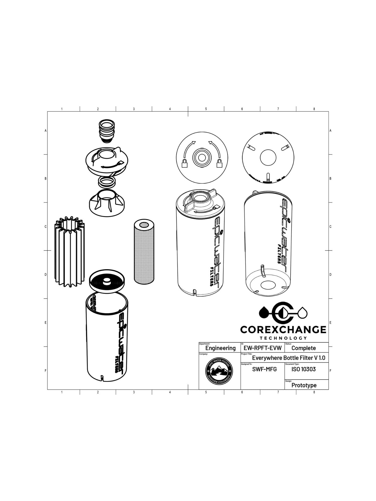 Everywhere Bottle Filter Replacement Cartridge - OVERLANDERS Outfitter