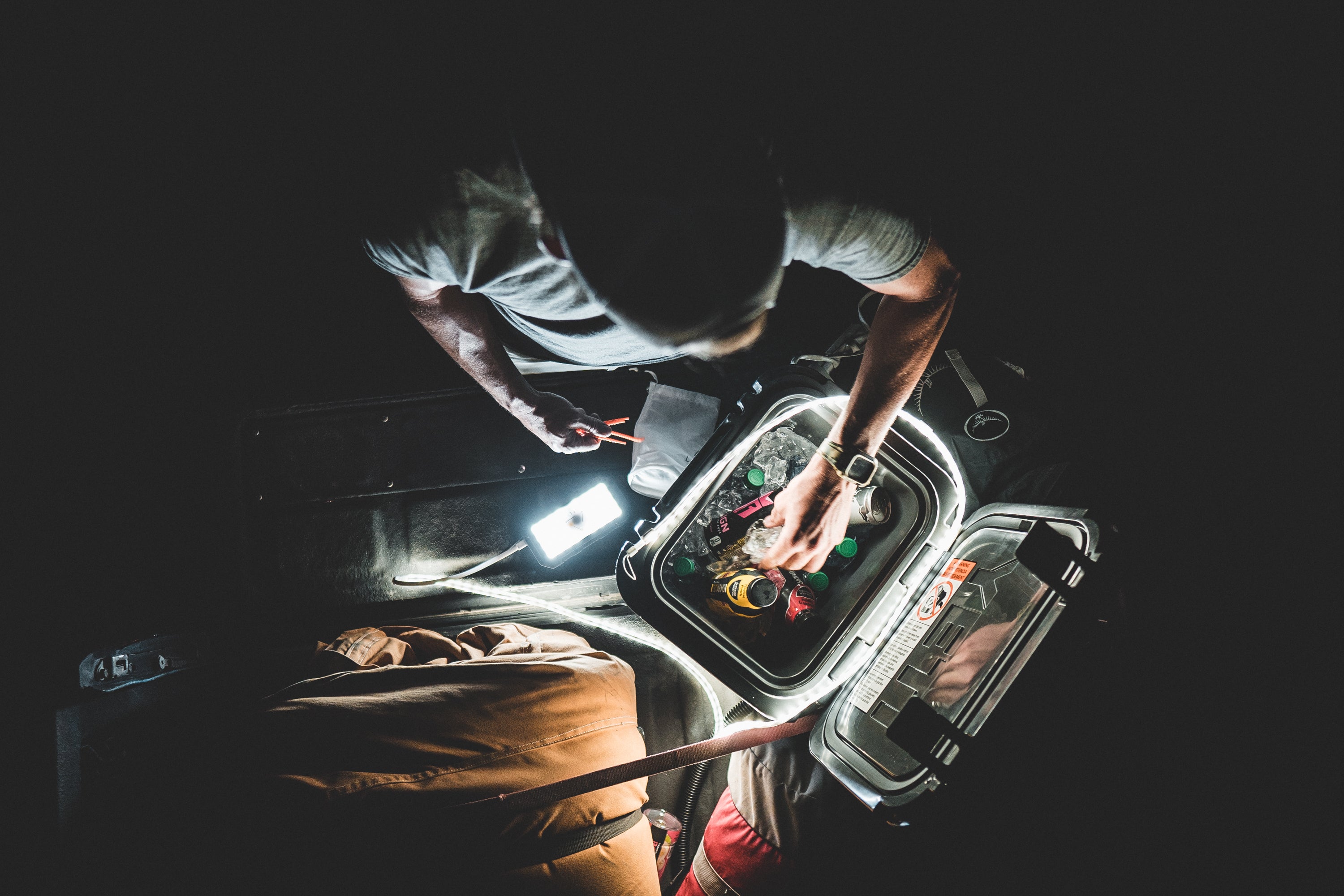 Backcountry Bundle by Last Light LLC featuring portable lighting and charging devices for outdoor adventures.