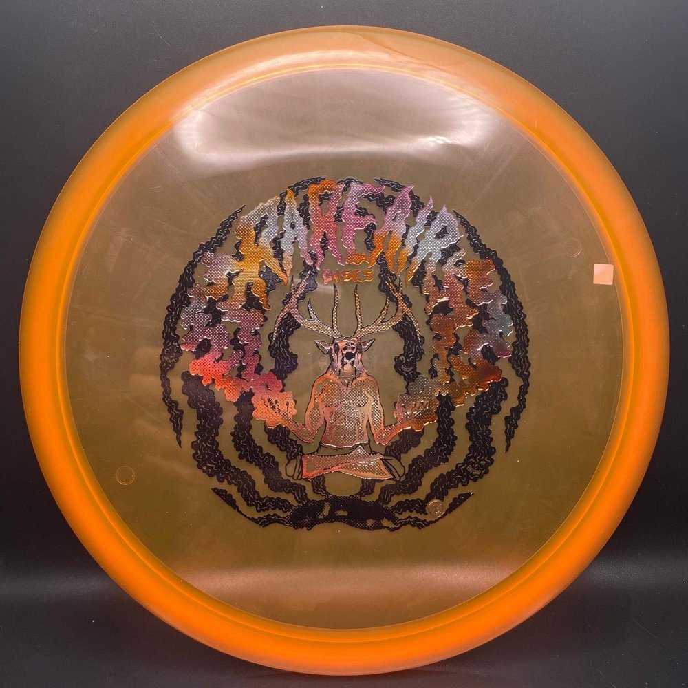 Rare Air Discs Eternal Mustang Midrange disc golf disc with elk stamp, custom rare air design, suitable for midrange throws.