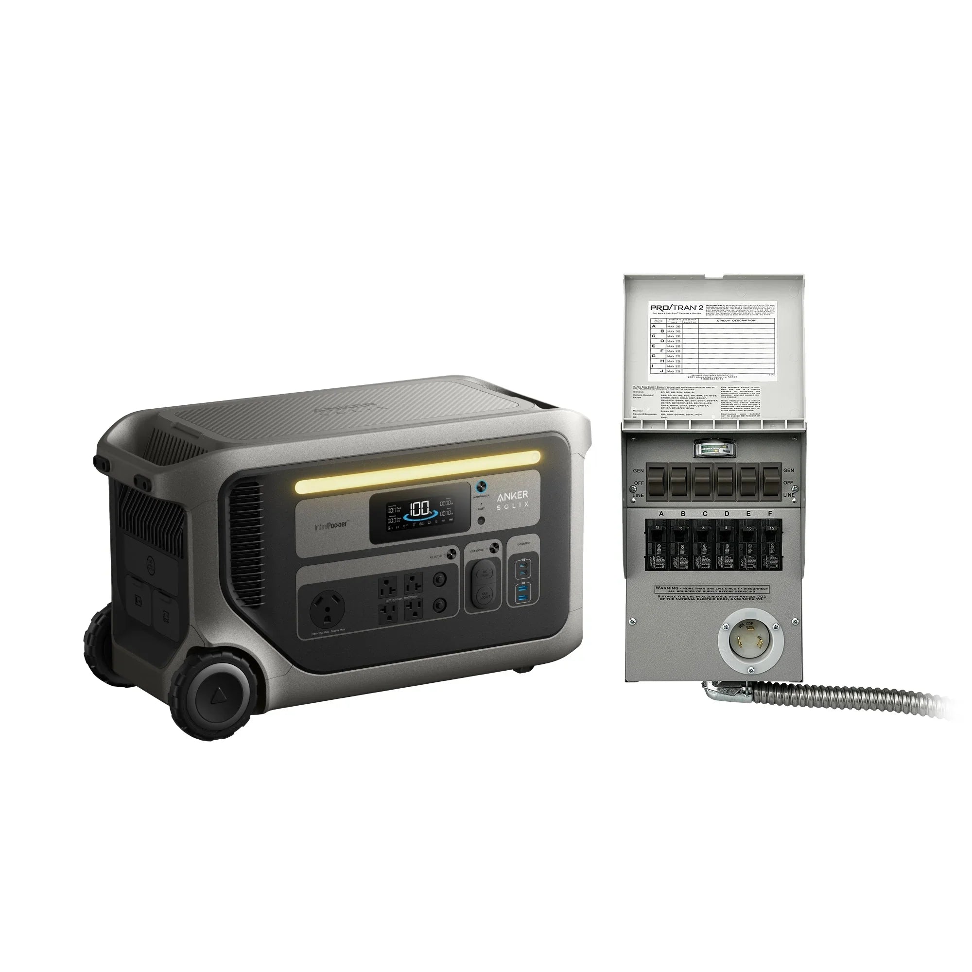 Anker SOLIX F3000 Portable Power Station + Transfer Switch - We The Collective