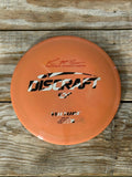 Paul McBeth 6x ESP Vulture disc golf distance driver from In The Bag Disc Golf Company, shown in a close-up shot.