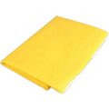 Yellow paramedic emergency blanket providing shelter and warmth, designed for rescue and outdoor survival situations.