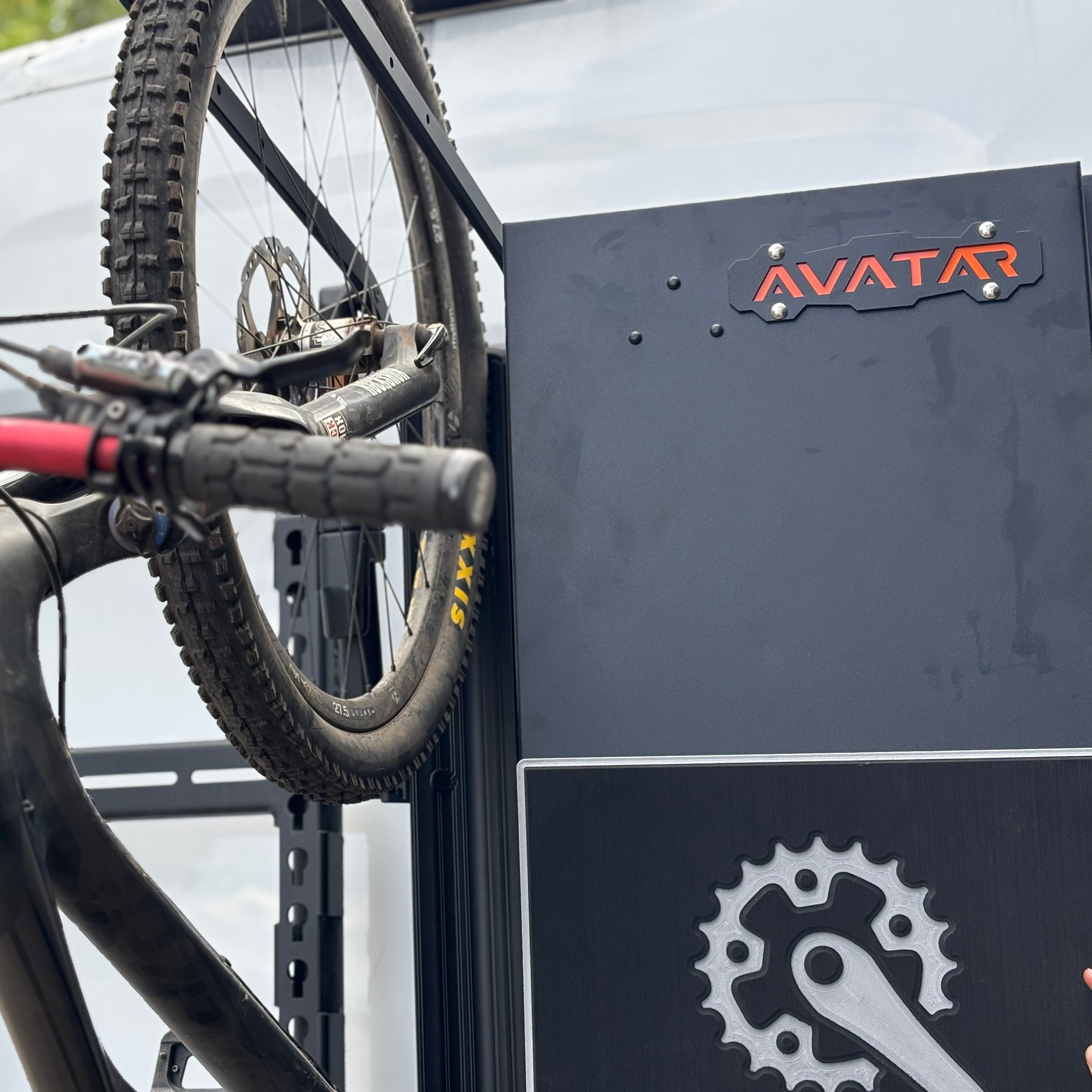 Avatar Offroad Avatar Centi Van Storage Box with secure latch and sturdy construction for vehicle organization.