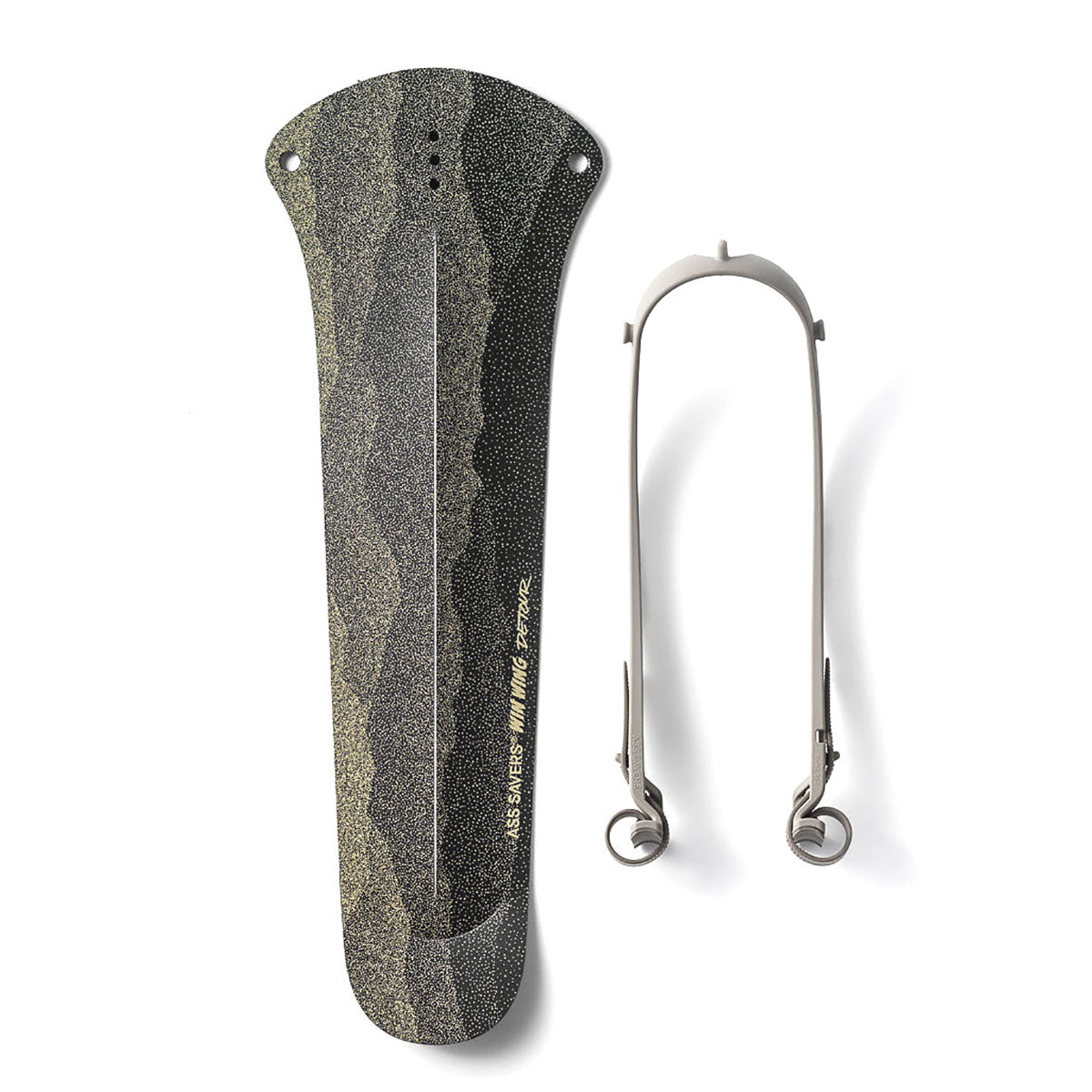 ZEITBIKE Ass Savers Win Wing gravel rear mudguard with grey wishbone, lightweight fender designed for off-road cycling.