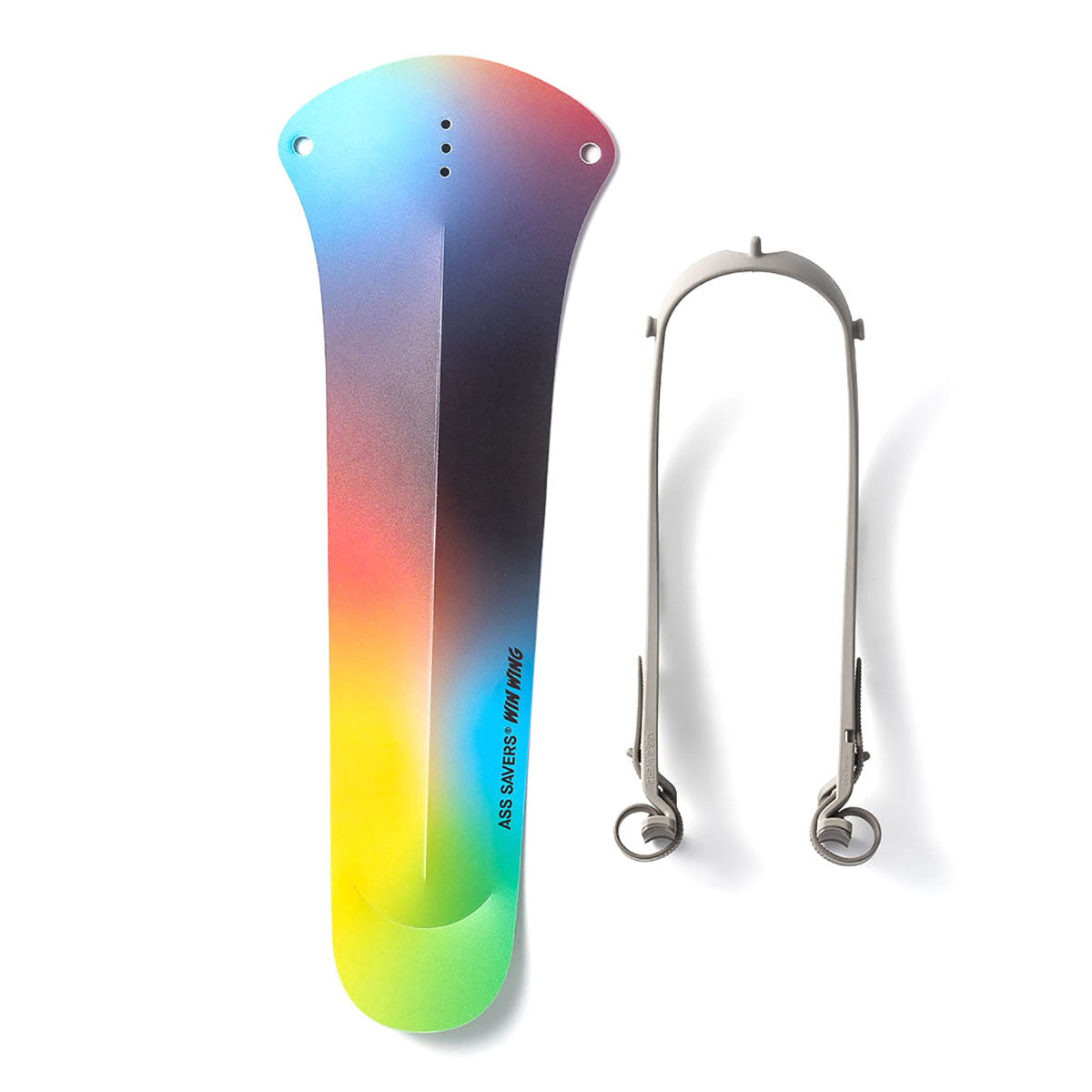 ZEITBIKE Ass Savers Win Wing gravel rear mudguard with grey wishbone, lightweight fender designed for mountain and gravel bikes