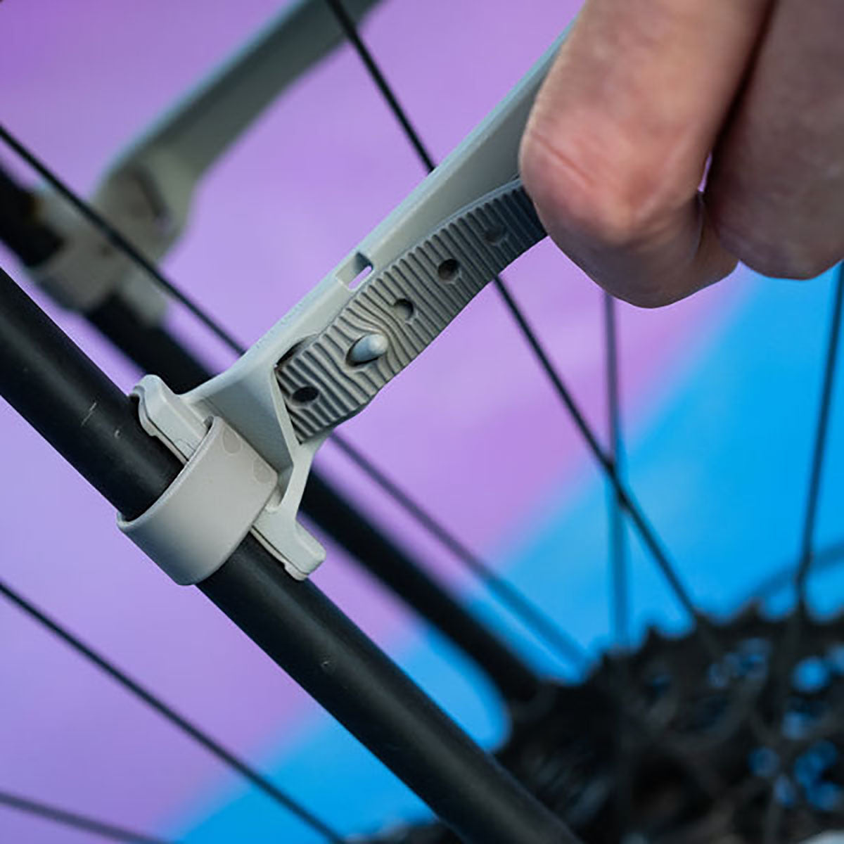 ZEITBIKE Ass Savers Win Wing gravel rear mudguard with grey wishbone, lightweight bicycle fender for gravel bikes.