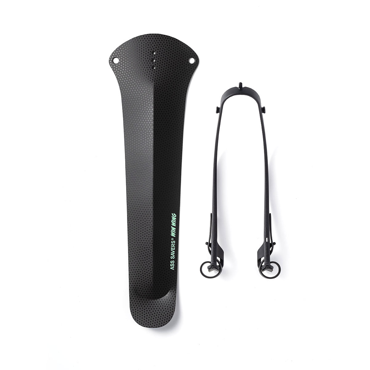 ZEITBIKE Ass Savers Win Wing 2 rear mudguard with black wishbone, lightweight fender designed for road bikes.
